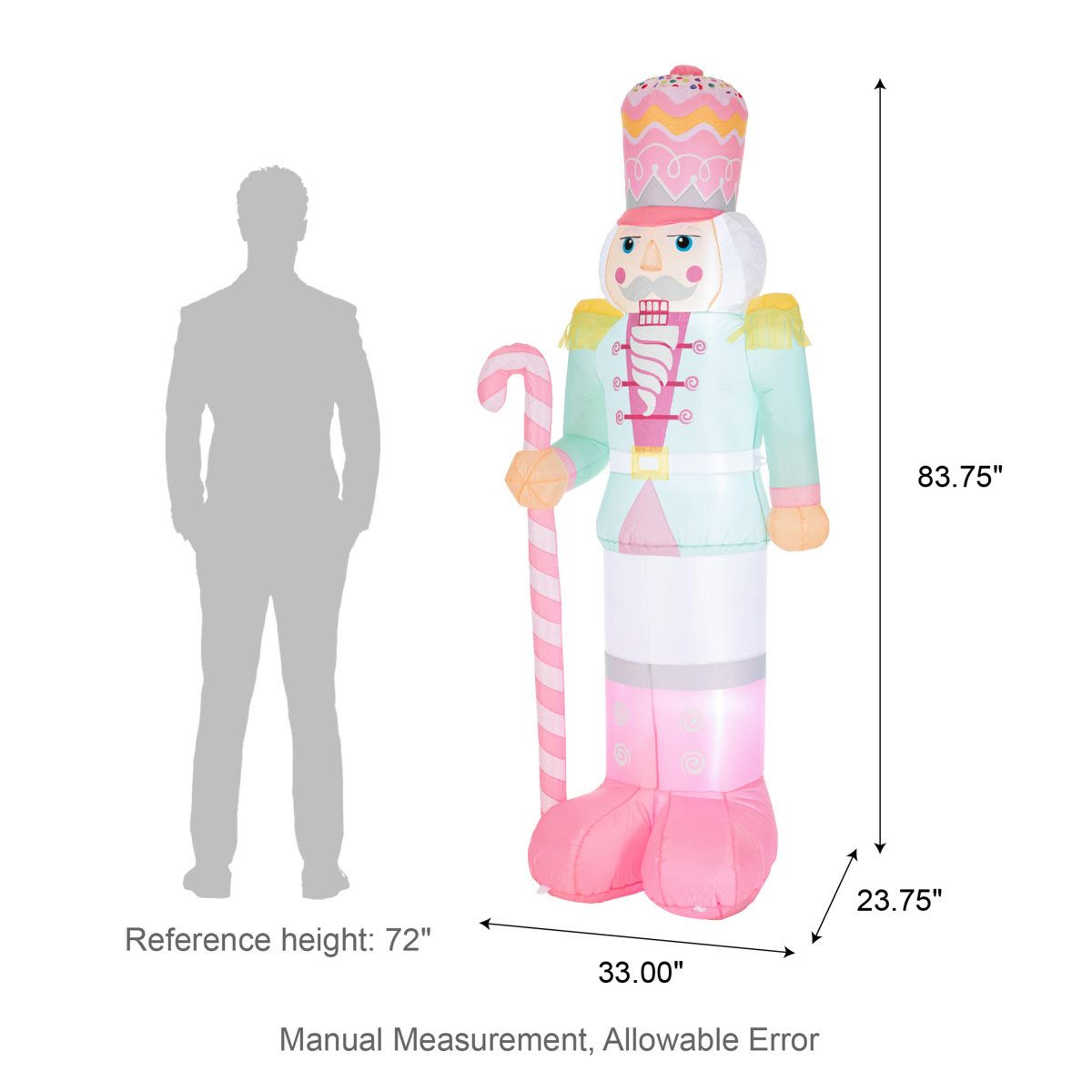 7FT Lighted Inflatable Nutcracker Christmas Decoration With LED Lights 9