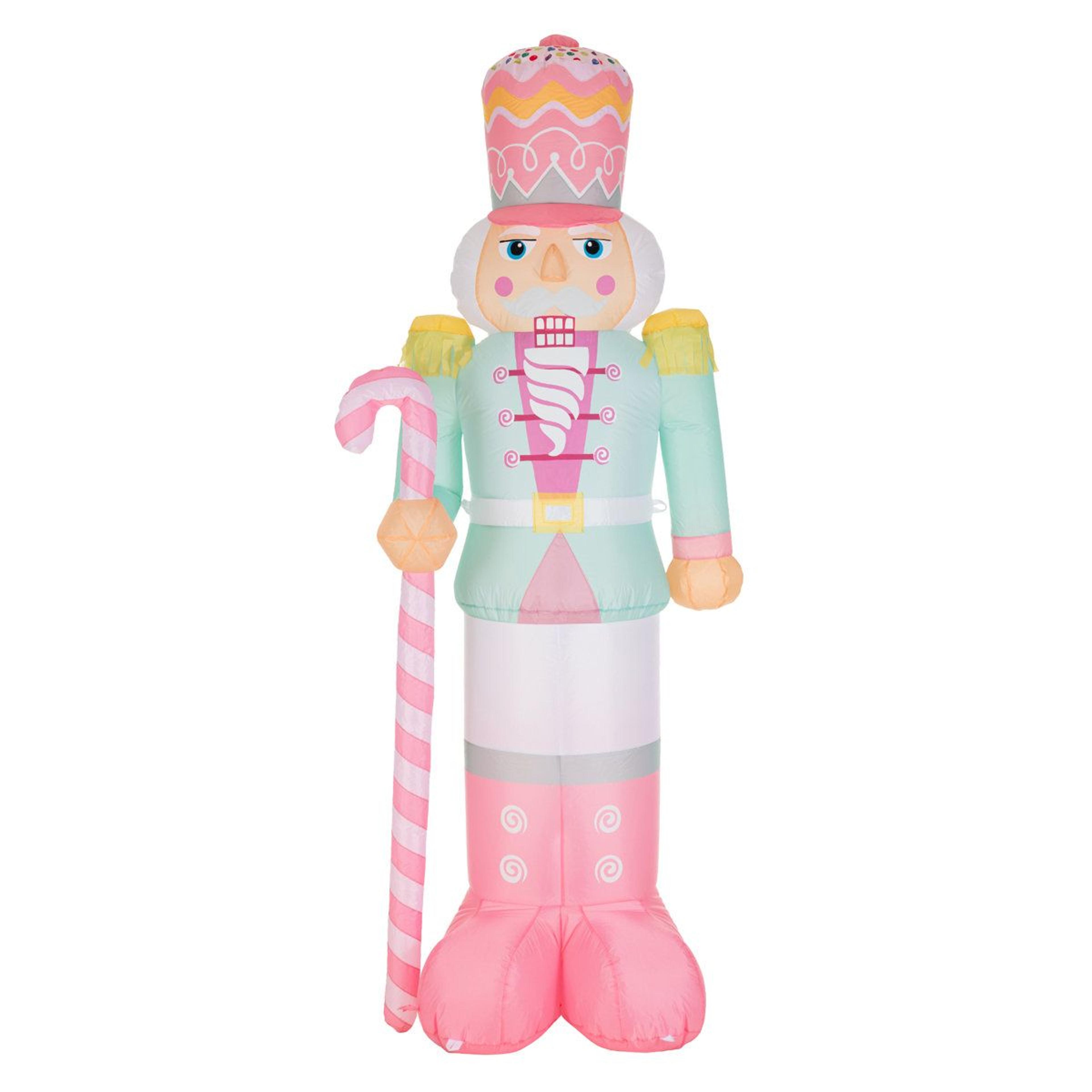 7FT Lighted Inflatable Nutcracker Christmas Decoration With LED Lights 12