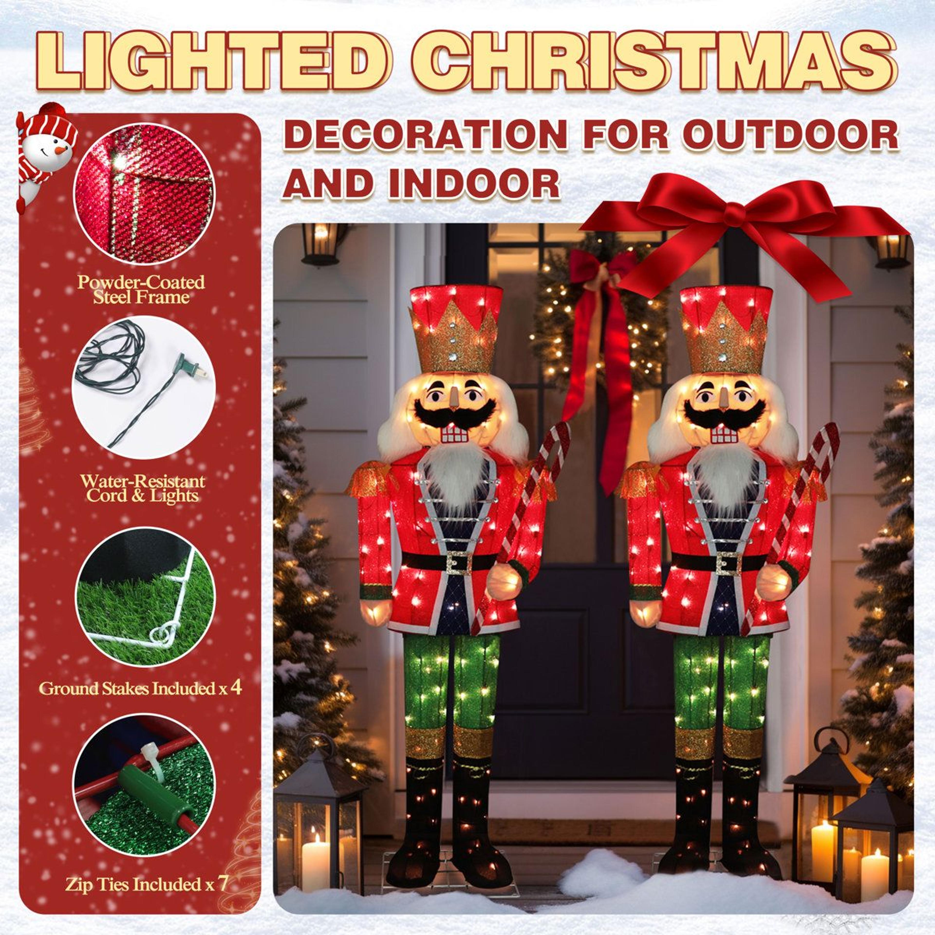 52 Ft Lighted Christmas Nutcracker Soldier With Warm White Lights For Indoor And Outdoor Decor 6