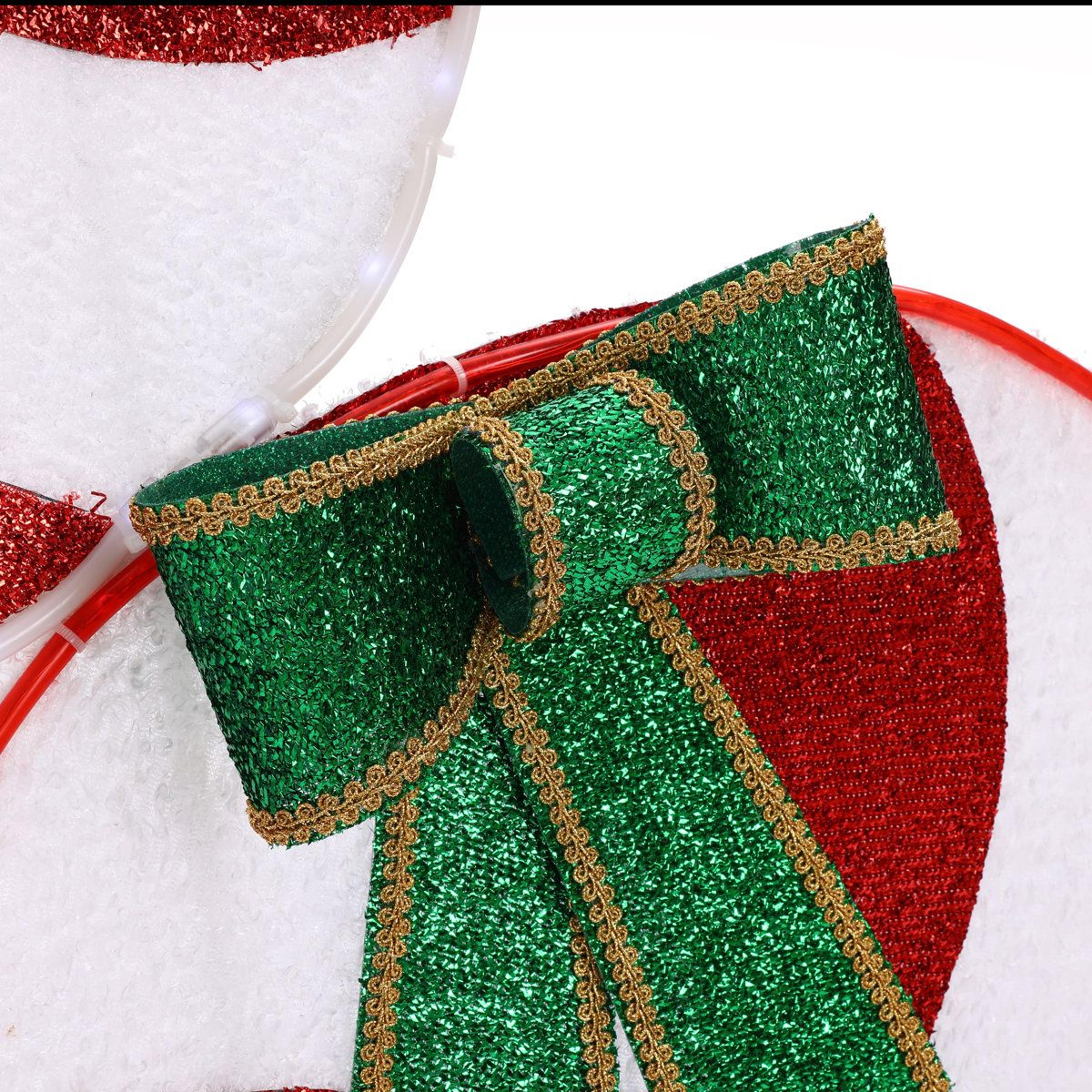 55 Ft Lighted Peppermint Candy Christmas Yard Decoration With LED Lights 7