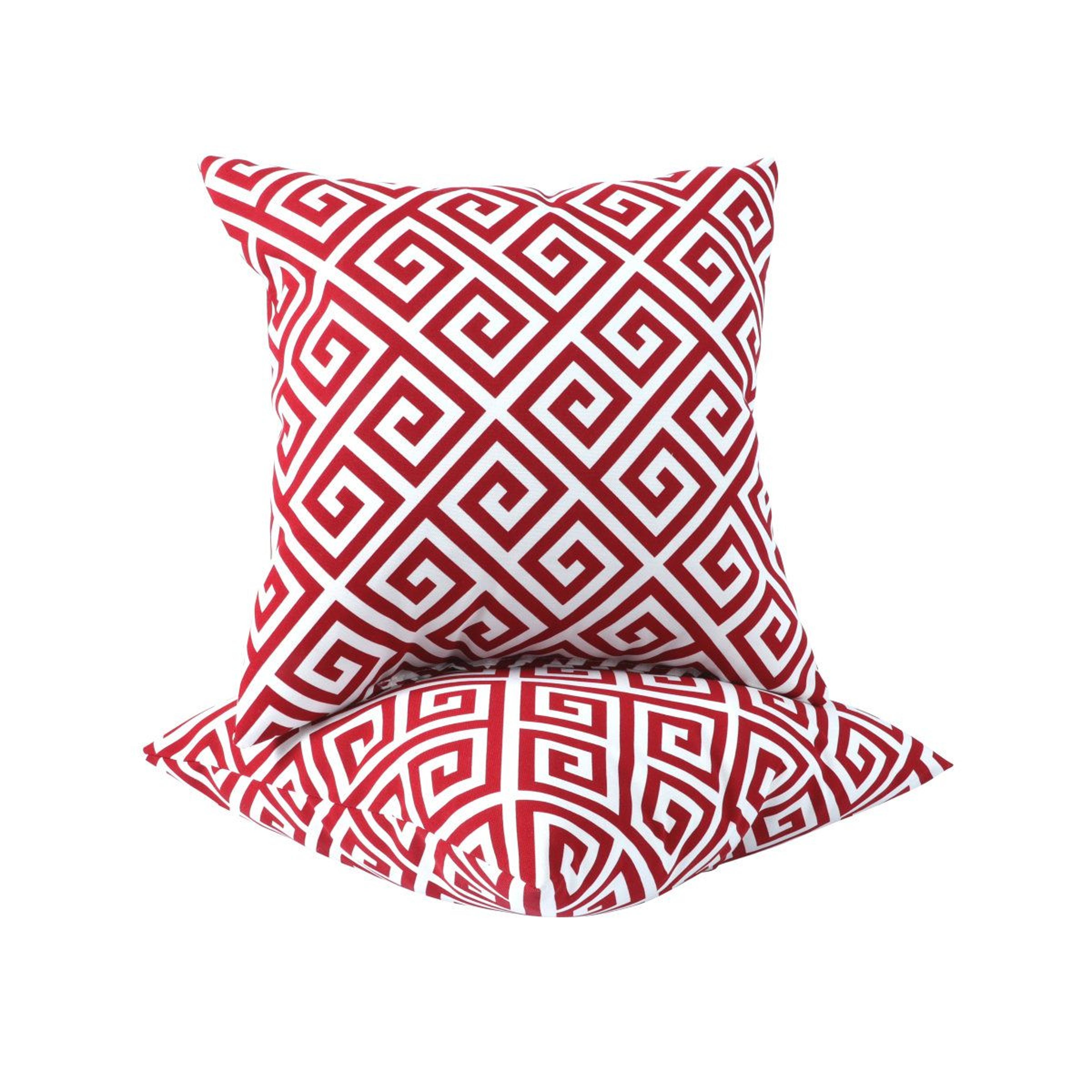 2 Pack Outdoor Throw Pillows 18 X 18 Inch WaterResistant Red Patio Cushions 5