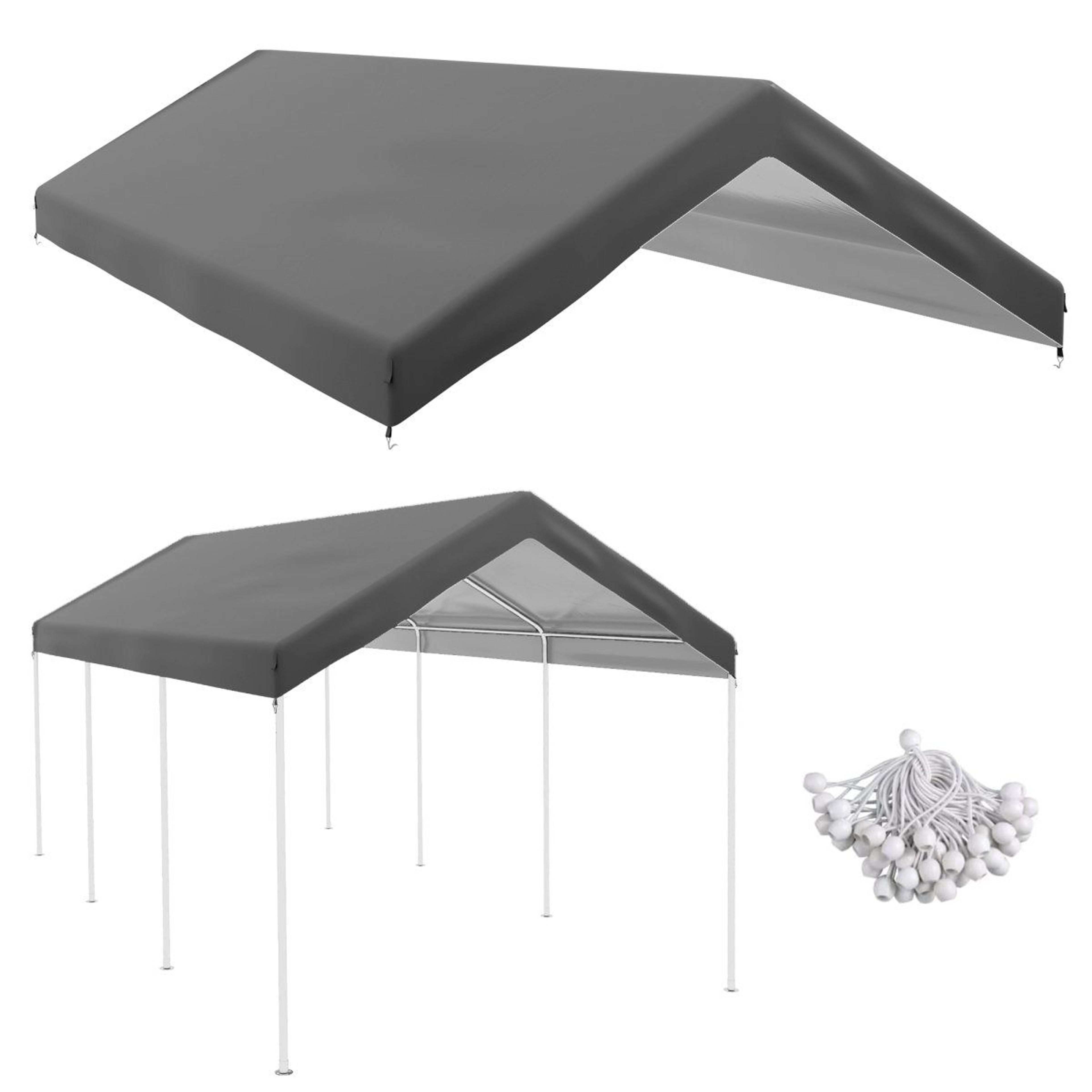 10 X 20 Carport Replacement Canopy Cover With Waterproof UV Protection 3
