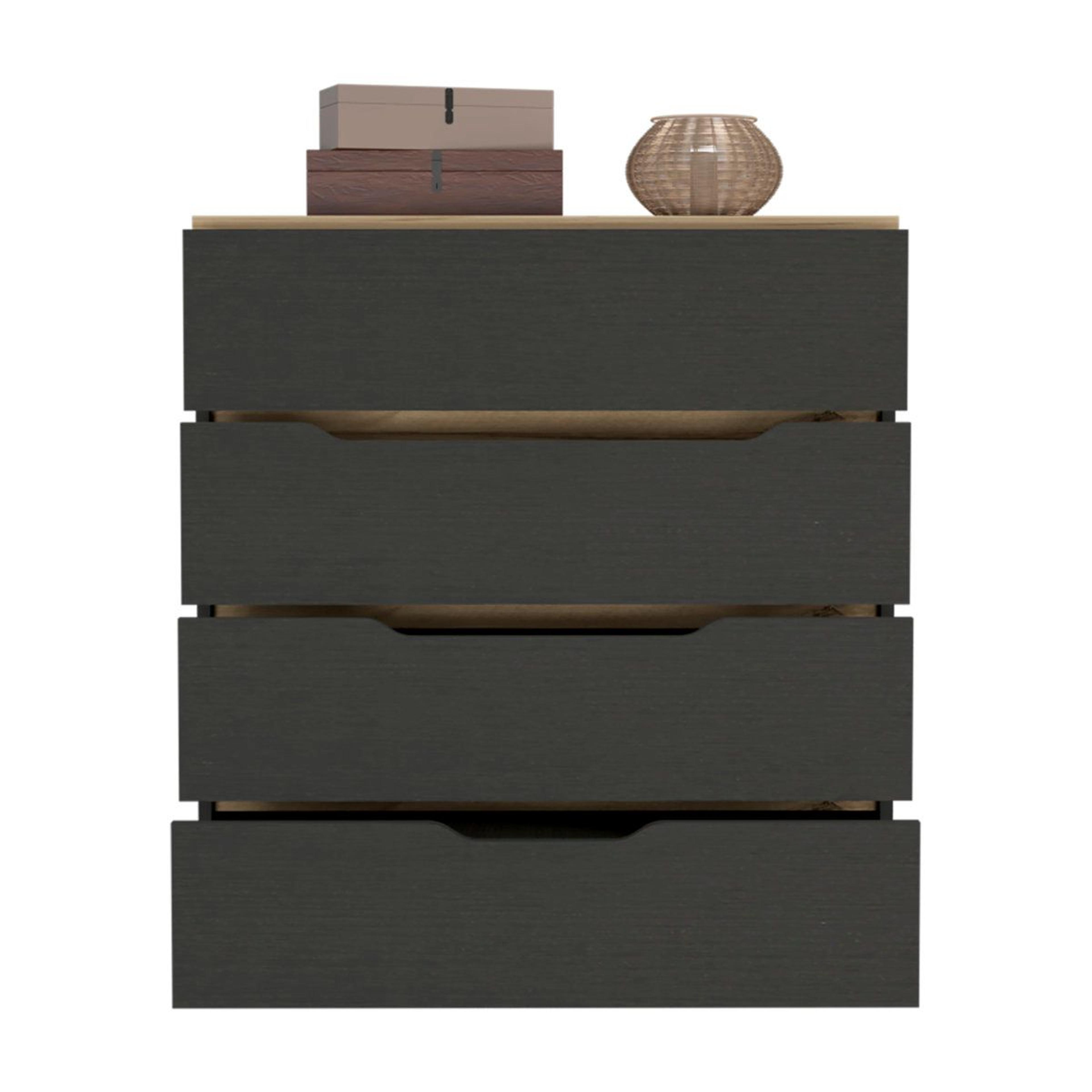 Modern Accent Chest With Four Storage Drawers And Manufactured Wood Construction 9
