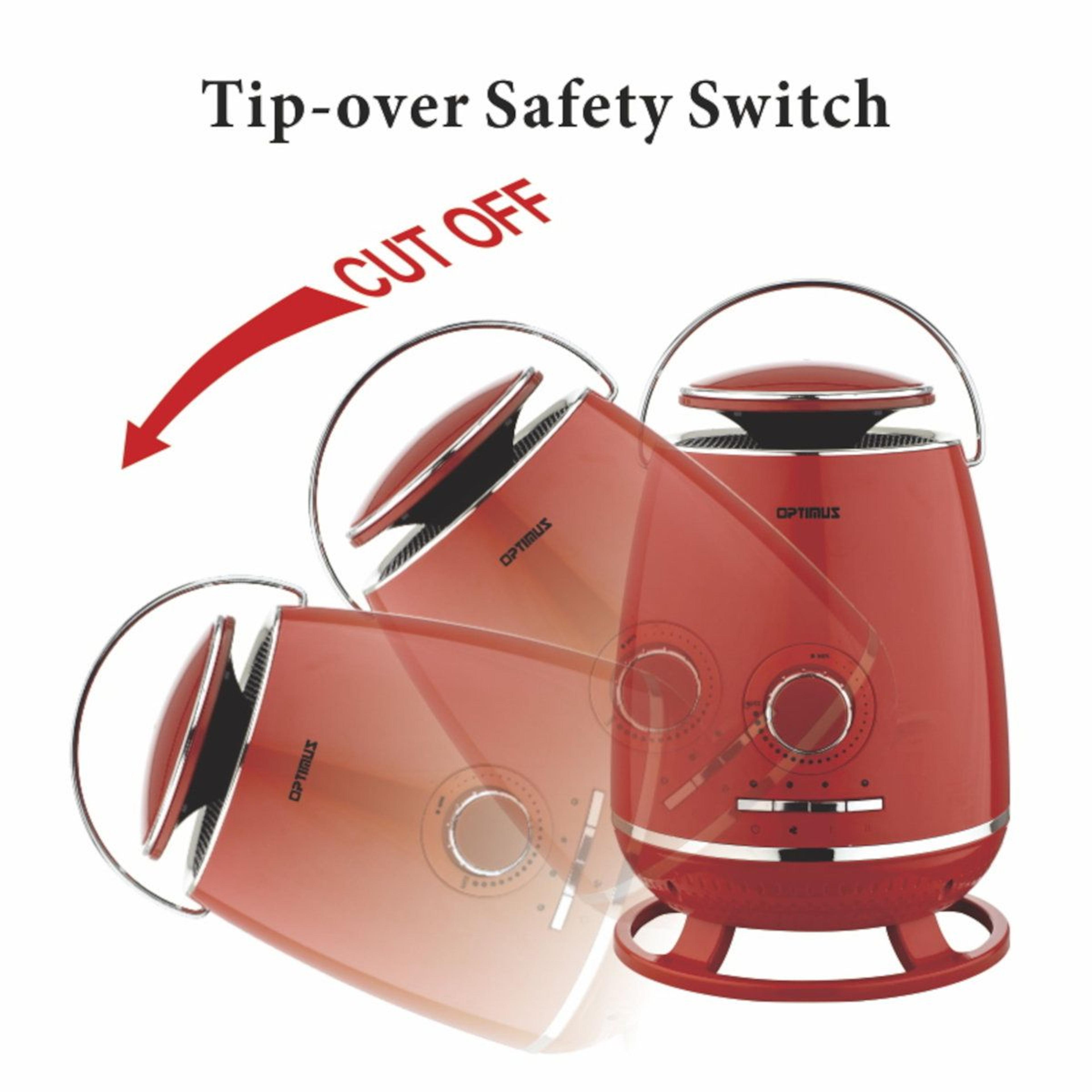 Portable 360Degree Ceramic Space Heater With Adjustable Thermostat And TipOver Protection 4