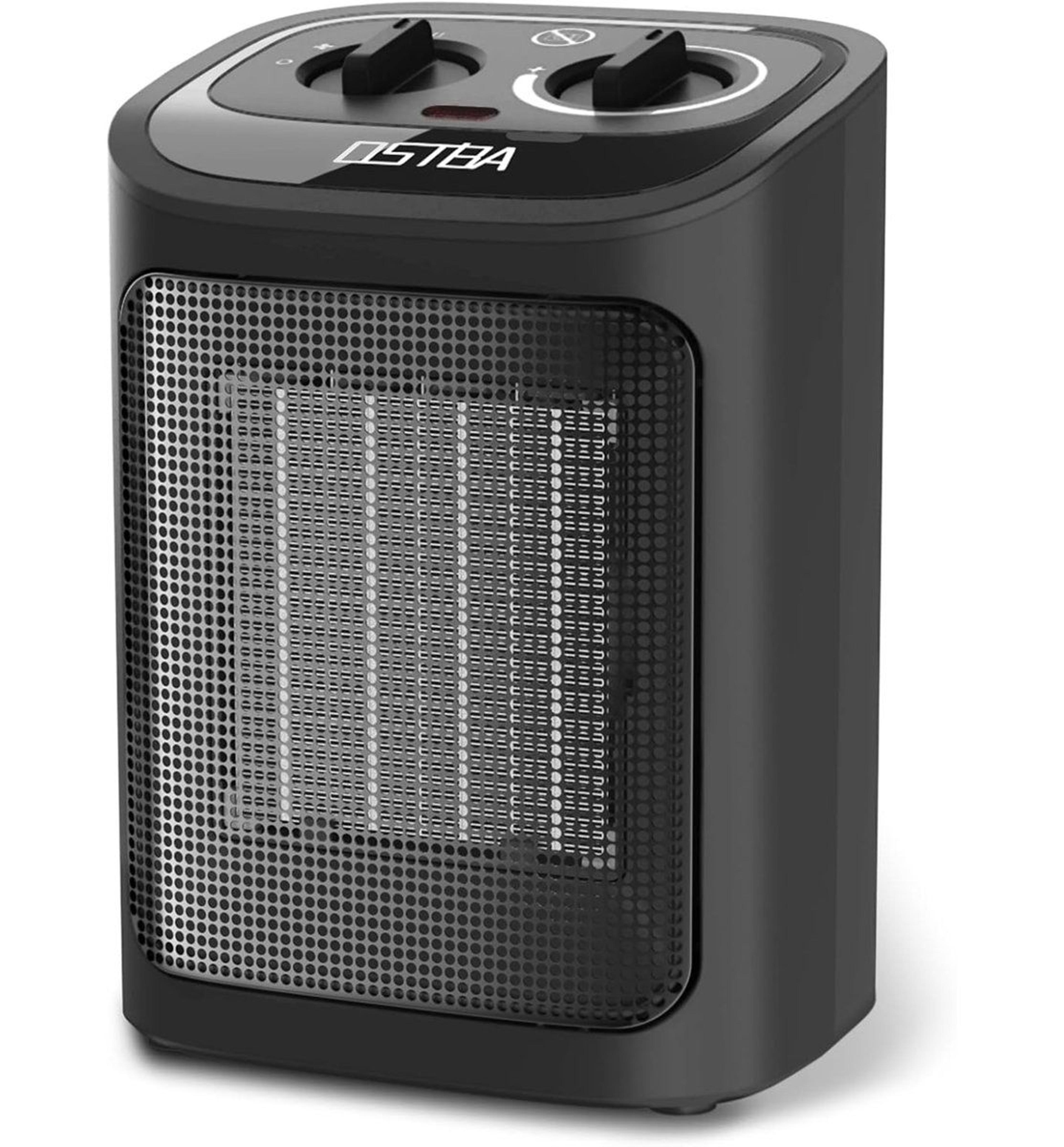 1500W Portable Ceramic Space Heater With Adjustable Thermostat And Rotary Controls 8