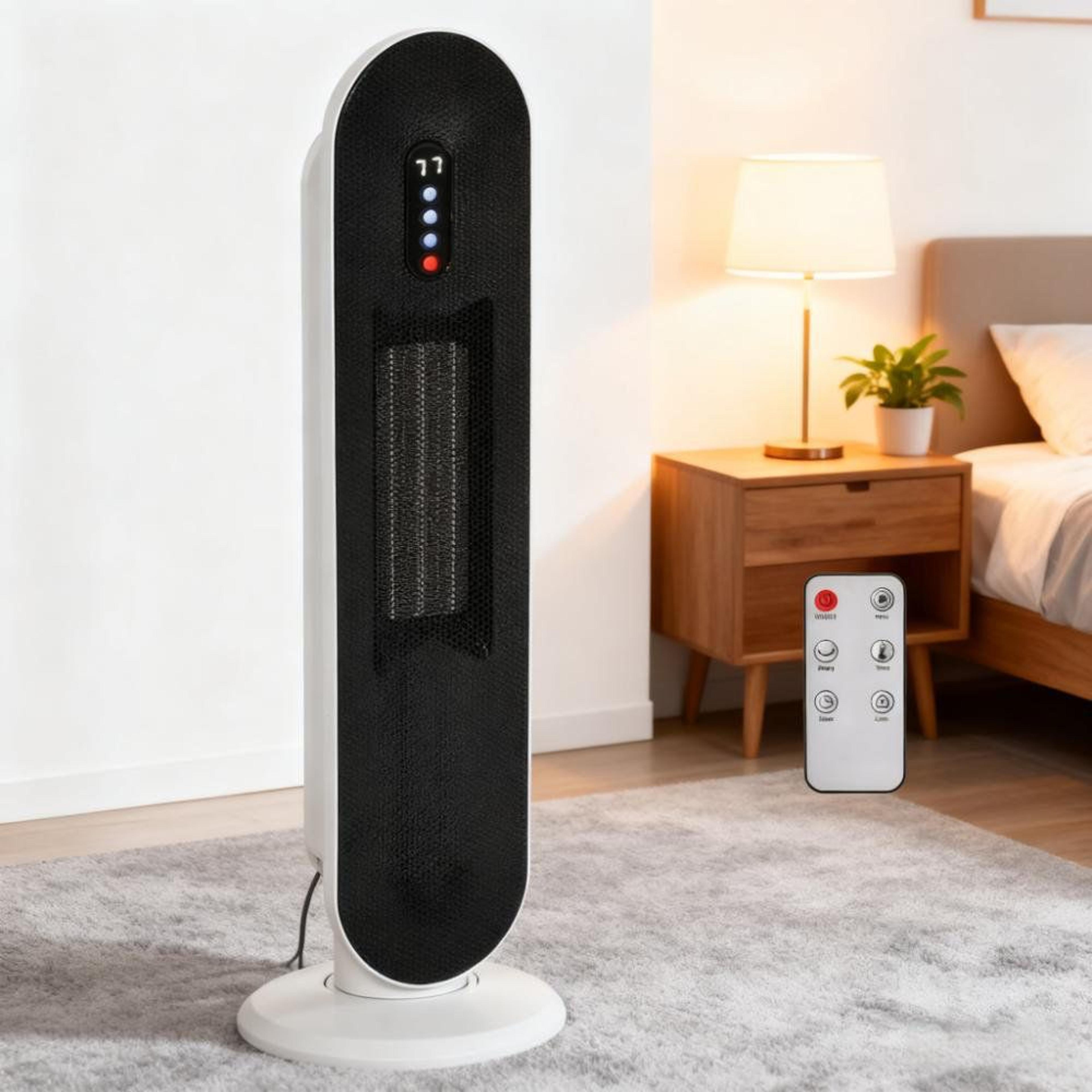 25Inch Ceramic Tower Space Heater With Remote Control And Adjustable Thermostat 2