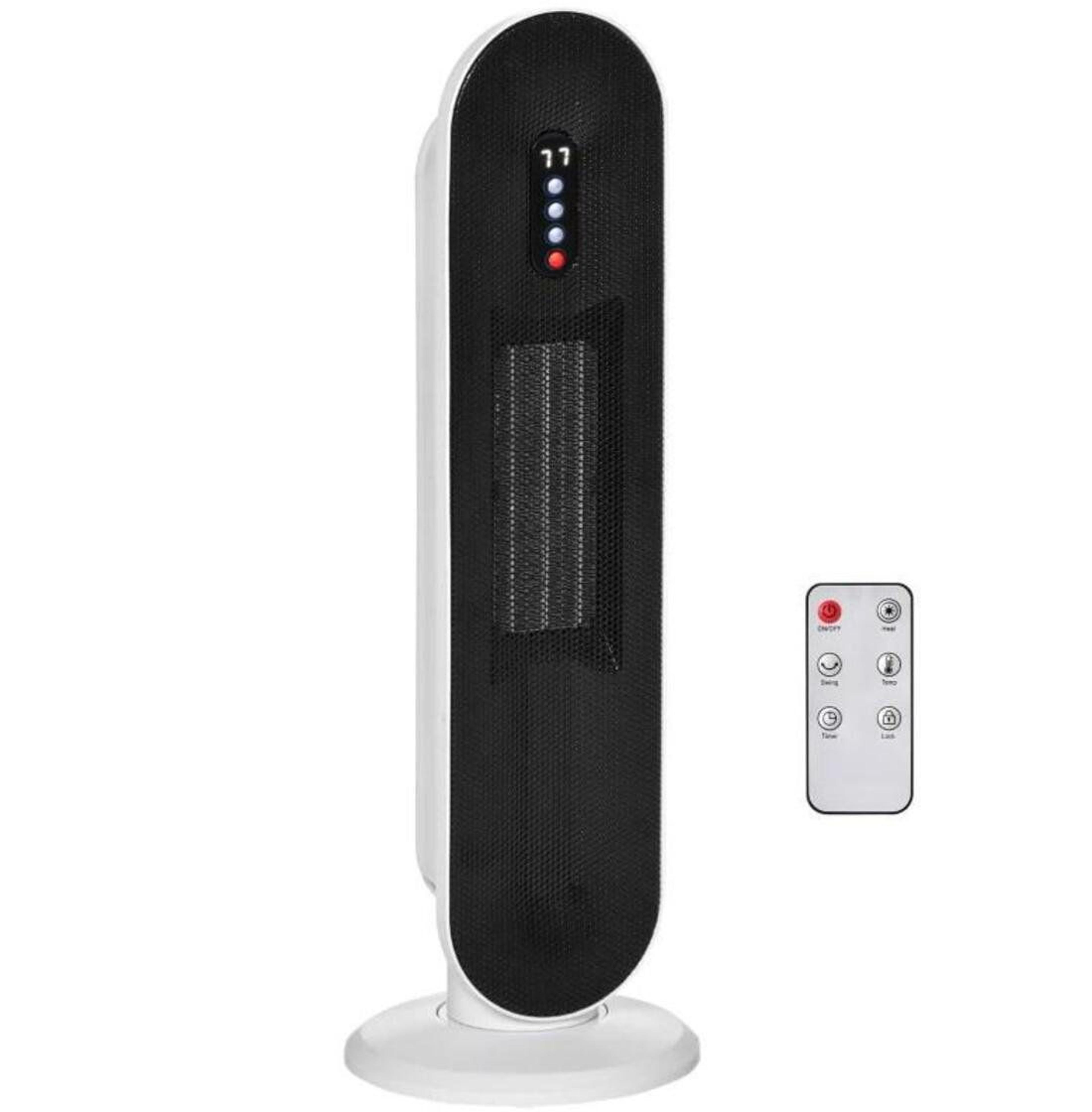 25Inch Ceramic Tower Space Heater With Remote Control And Adjustable Thermostat 8