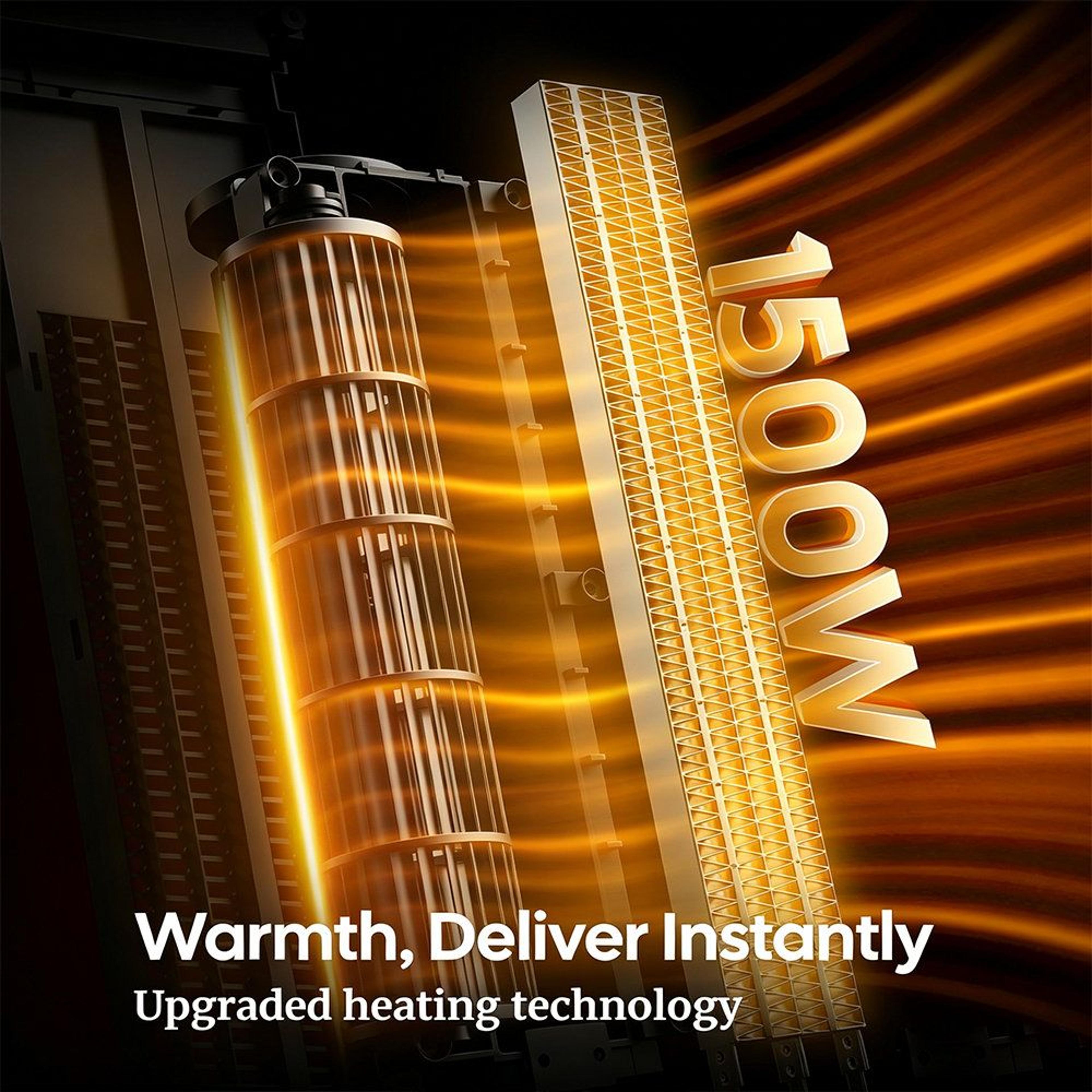 1500W Ceramic Tower Space Heater With 120 Oscillation And Remote Control 3