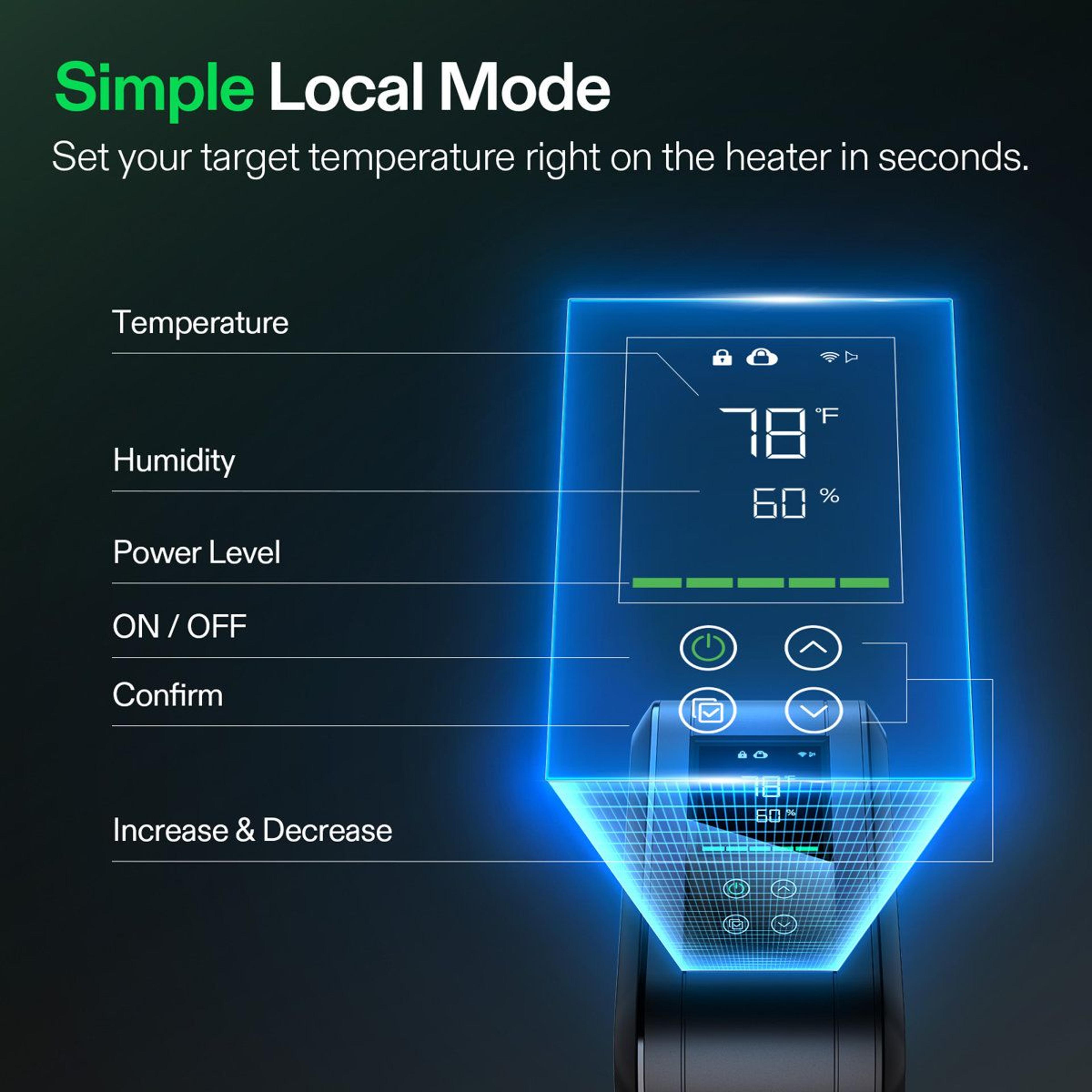 700W Portable Grow Tent Heater With Smart Thermostat And App Control 6