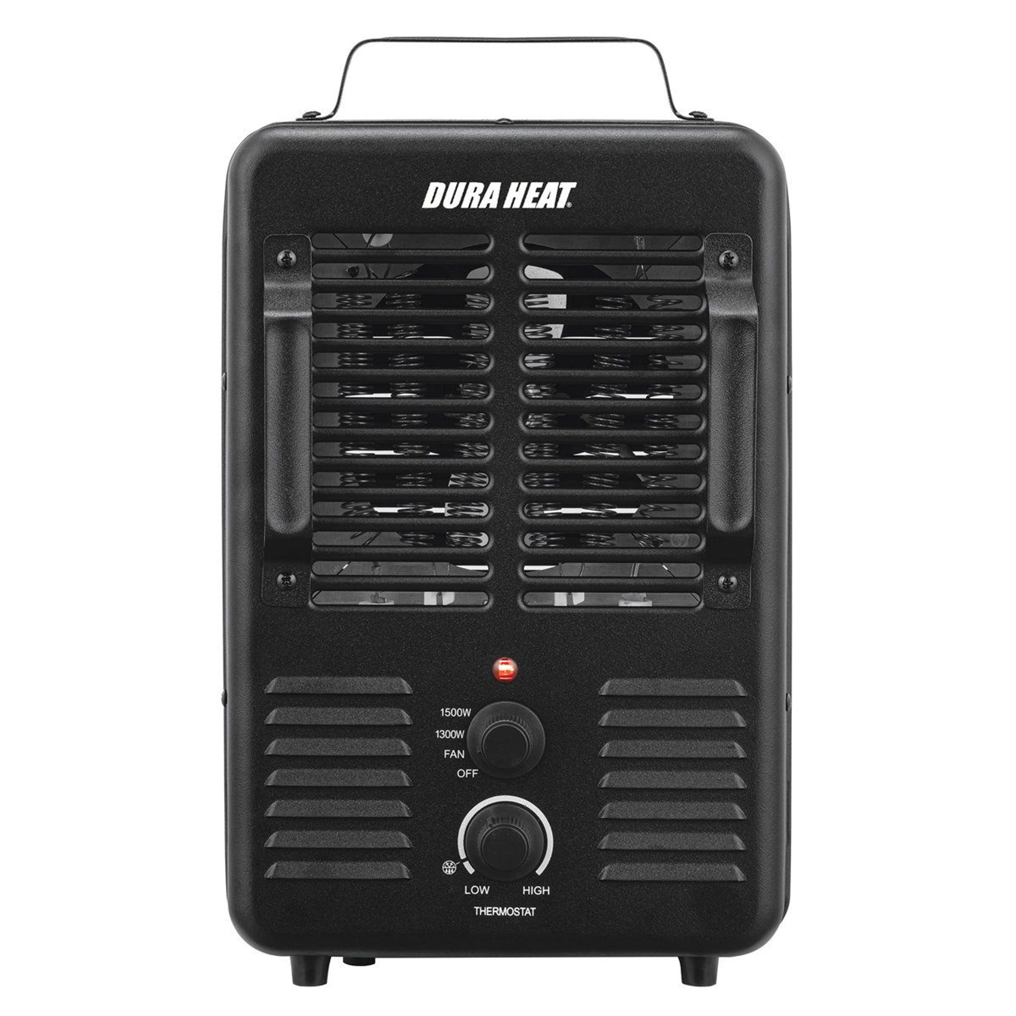 1500w portable electric space heater with adjustable thermostat and anti-freeze setting