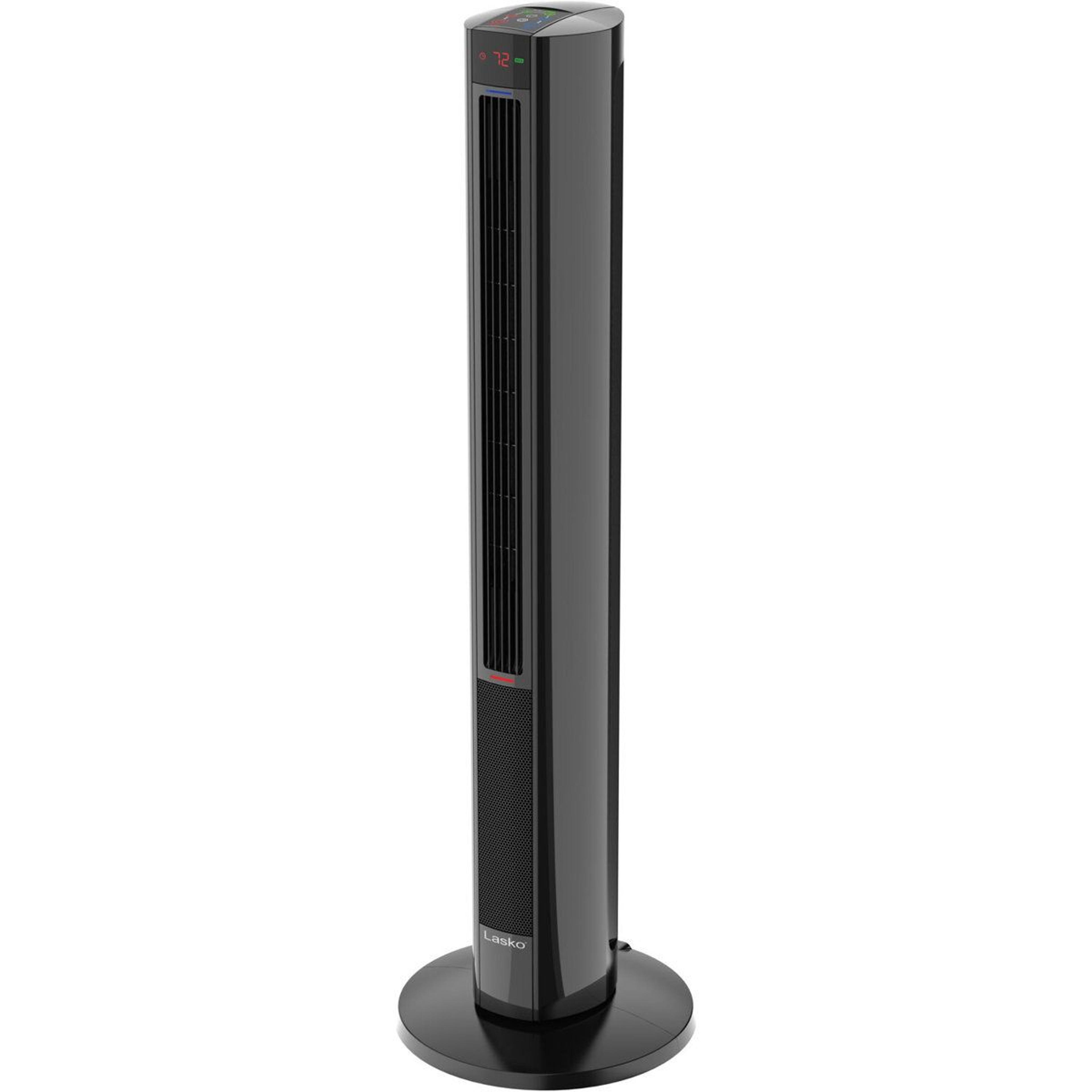 1500w oscillating tower fan and space heater with remote and 8-hour timer