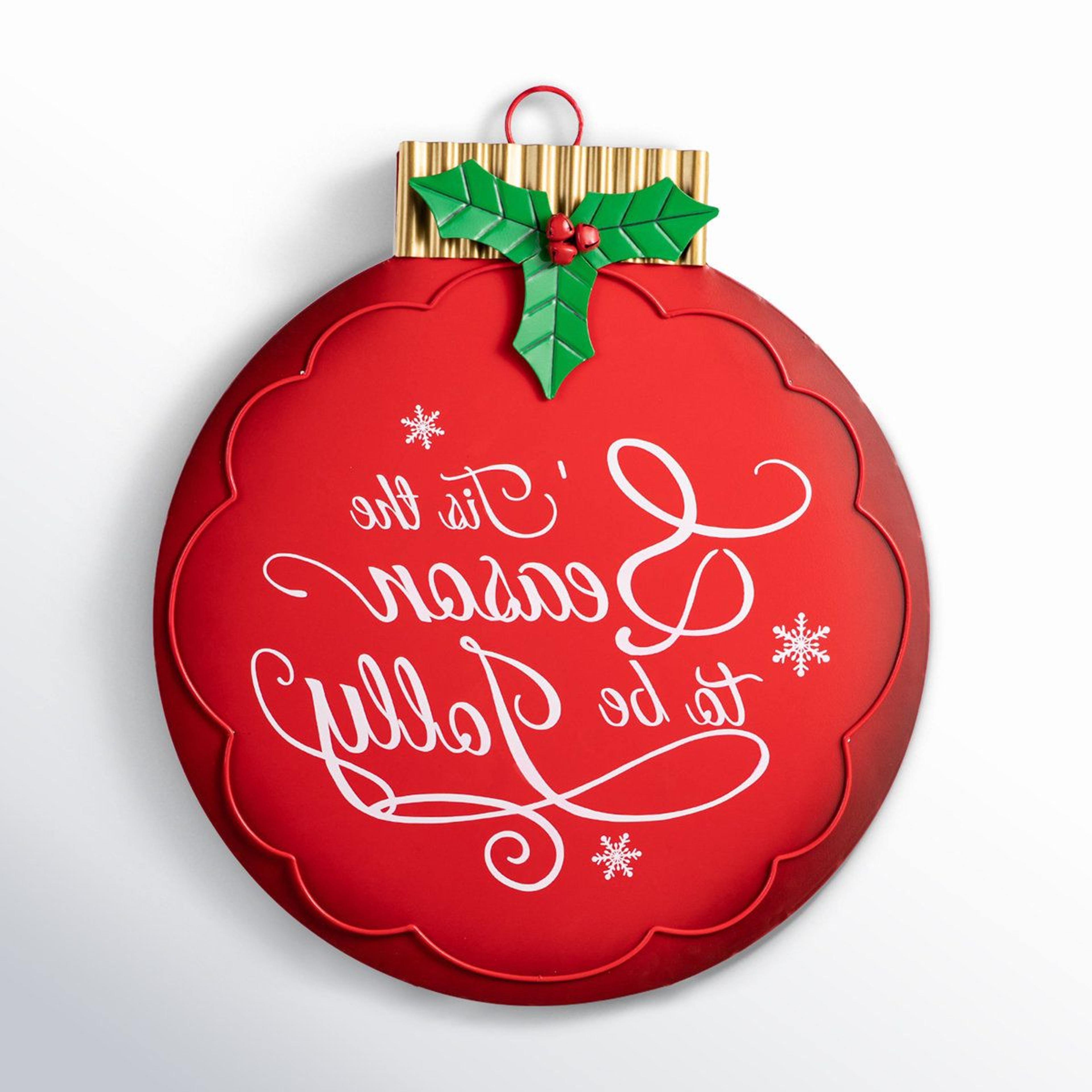 Large Metal Christmas Ornament Yard Stake And Wall Decor 6