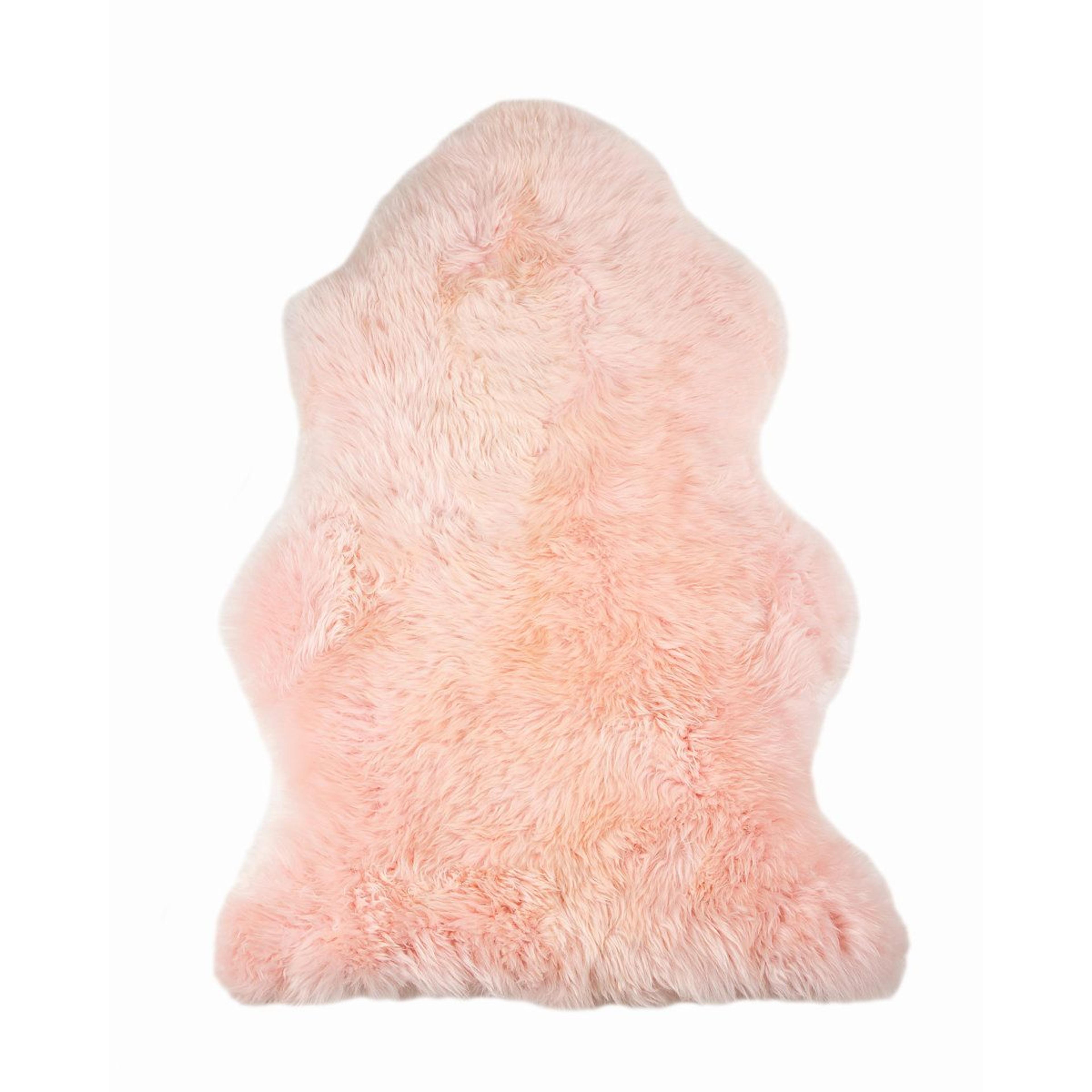 rose sheepskin animal print indoor area rug – 2' x 3'