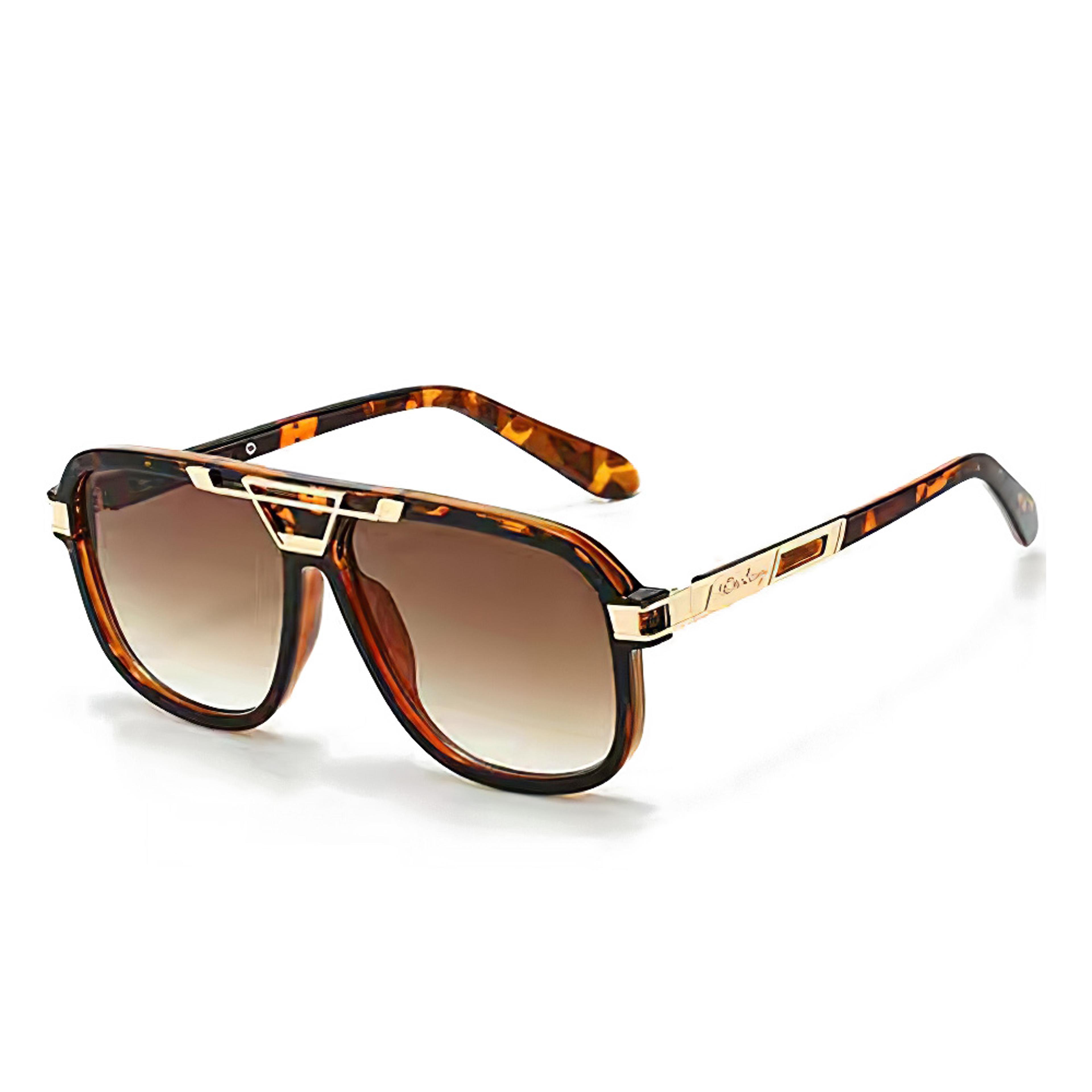Gradient Large Frame Women Sunglasses Trendy Metal Accent Designer Shades 7