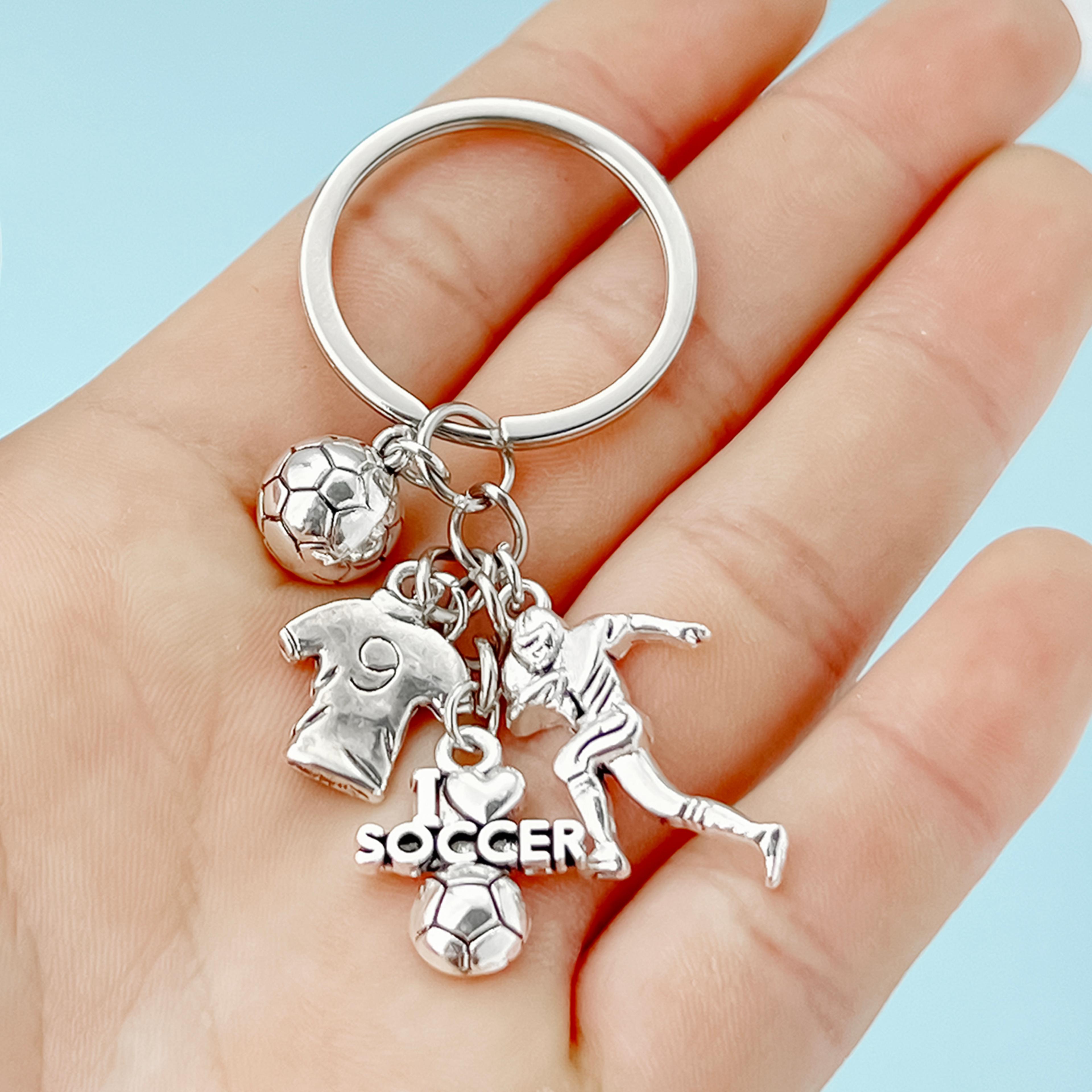 Premium Metal Football Keychain For Sports Fans And Daily Carry 1