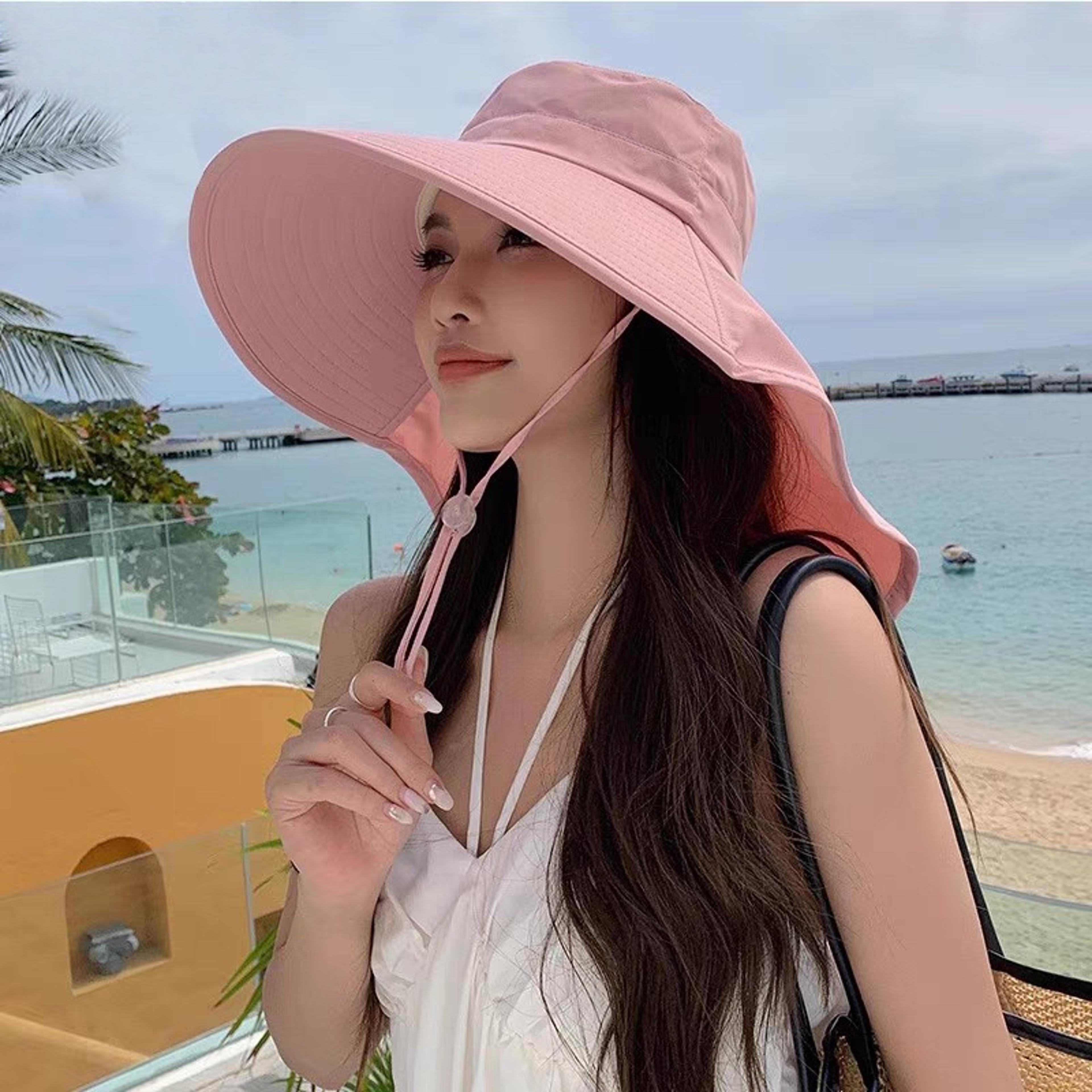 Womens UV Protection Sun Hat With Neck Flap 3