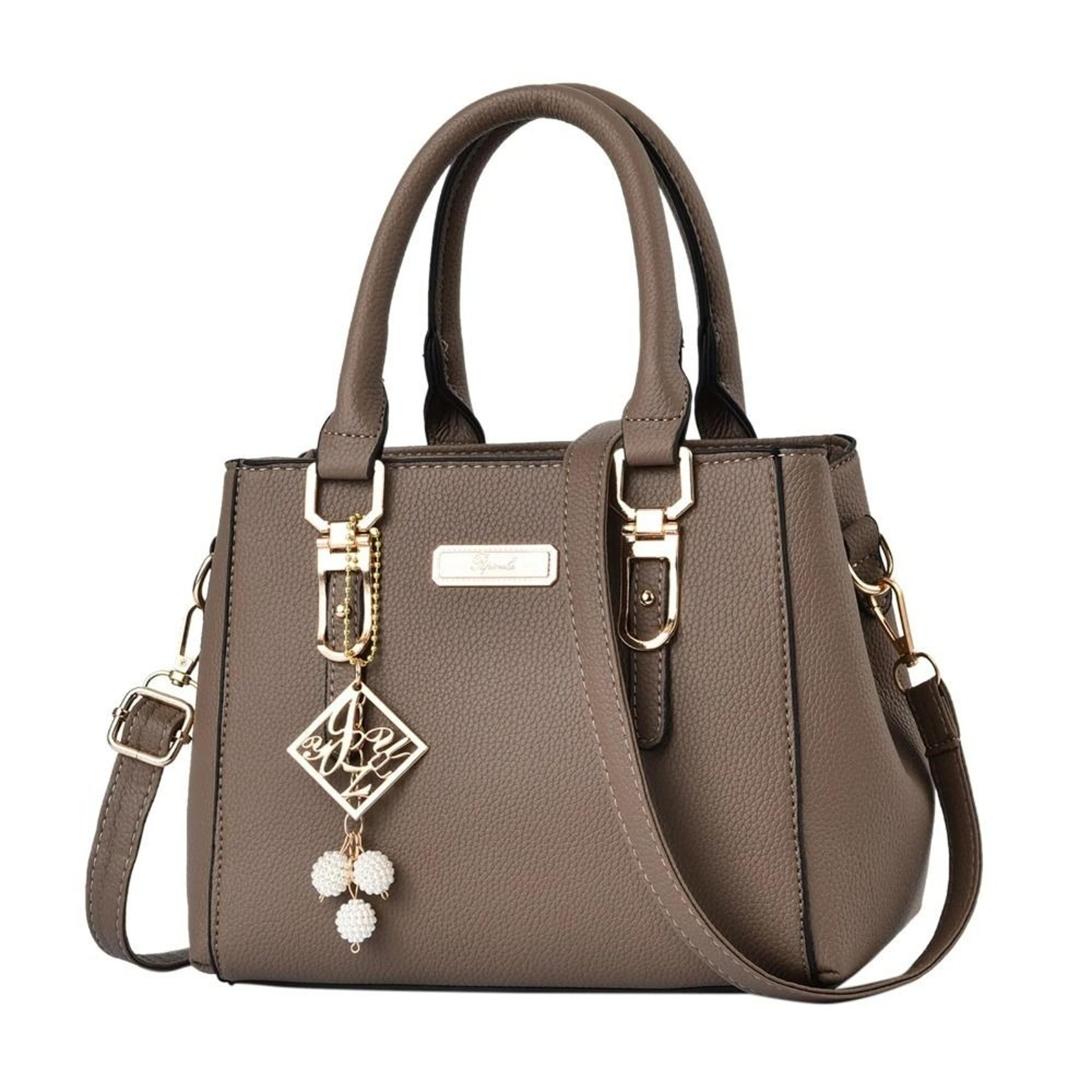 Trendy Leather Handbags Large Capacity Open Pocket Shoulder Bag 3