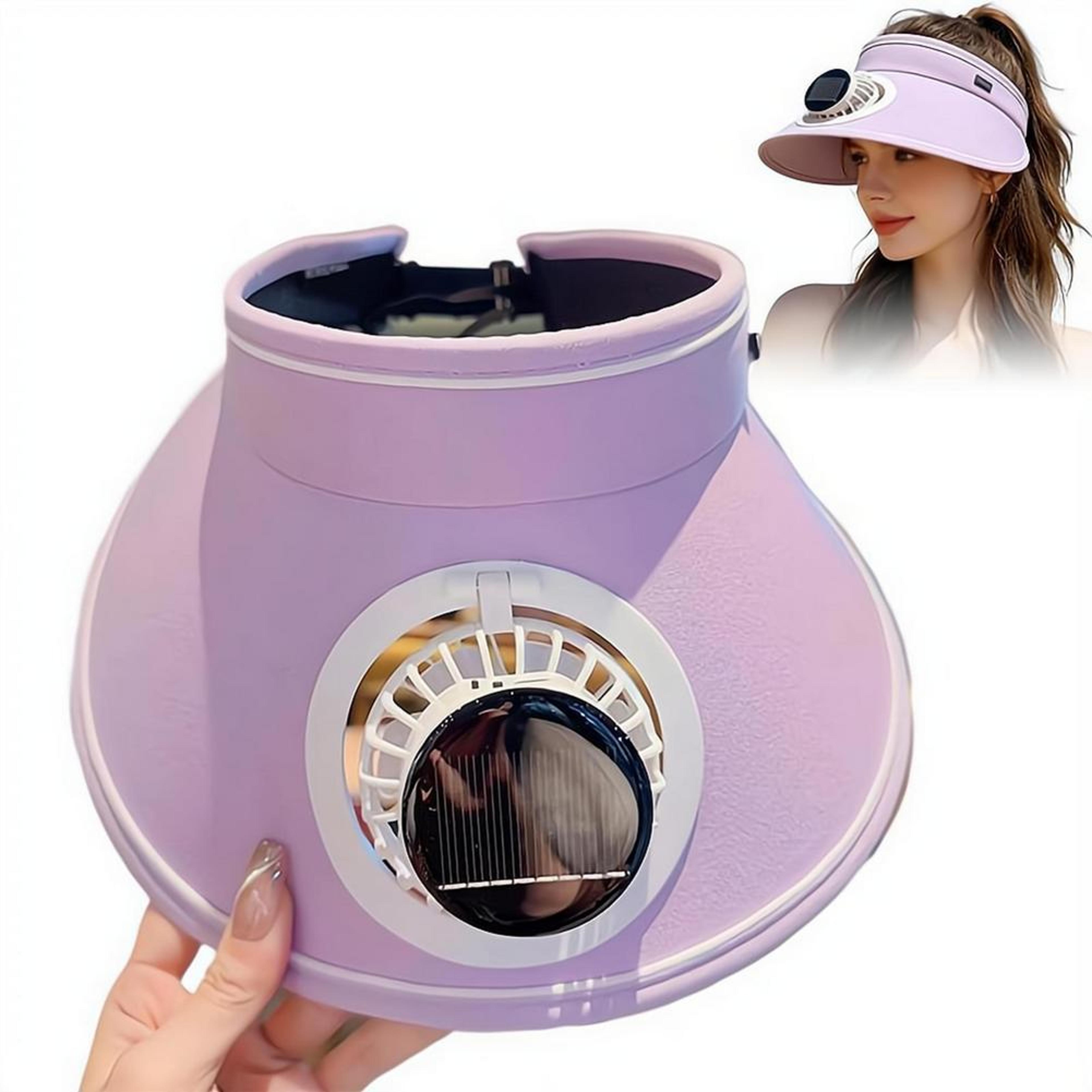 Cooling Sun Hat With Fan And Adjustable Airflow For Outdoor Comfort 2