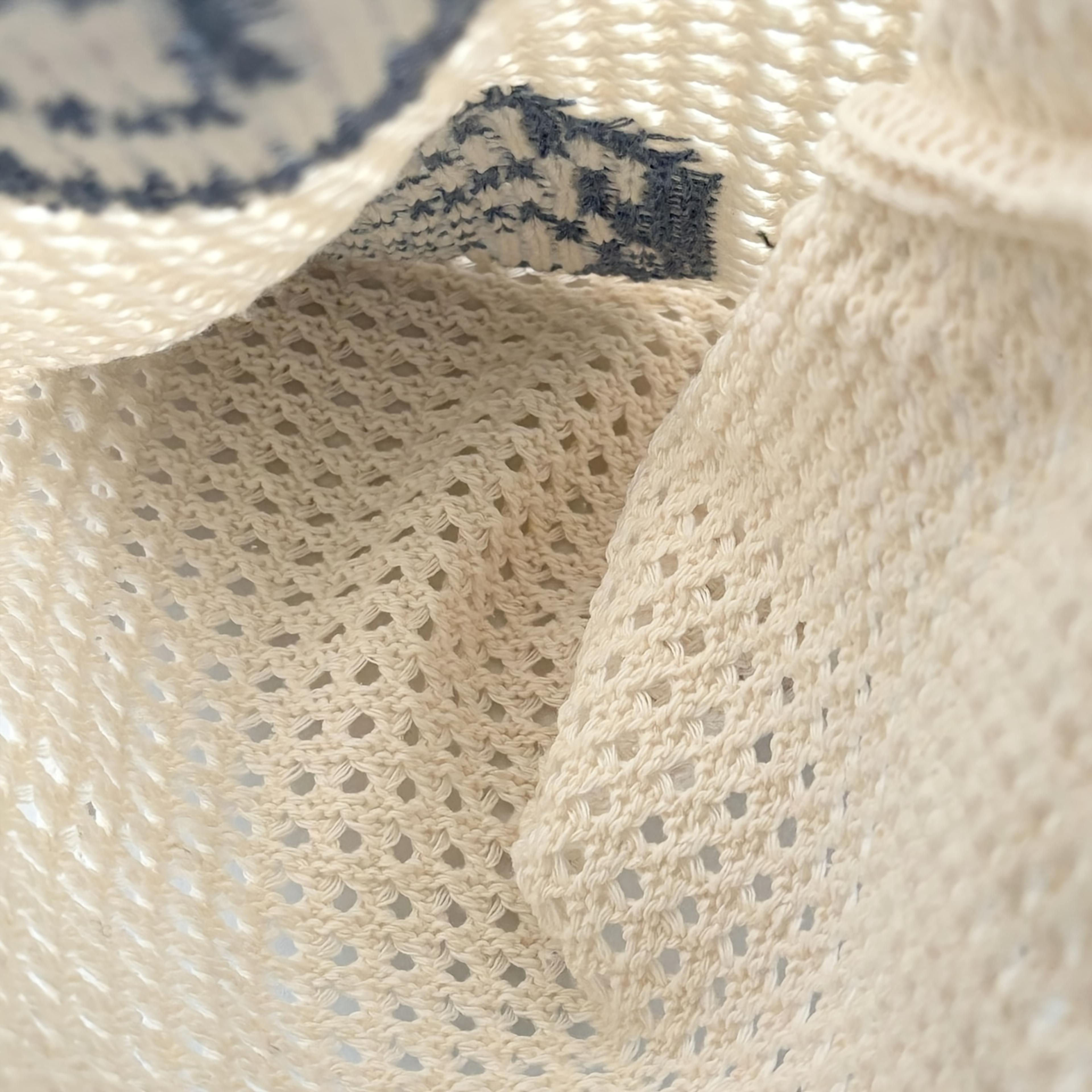Summer Mesh Beach Backpack With Shell Decor 3