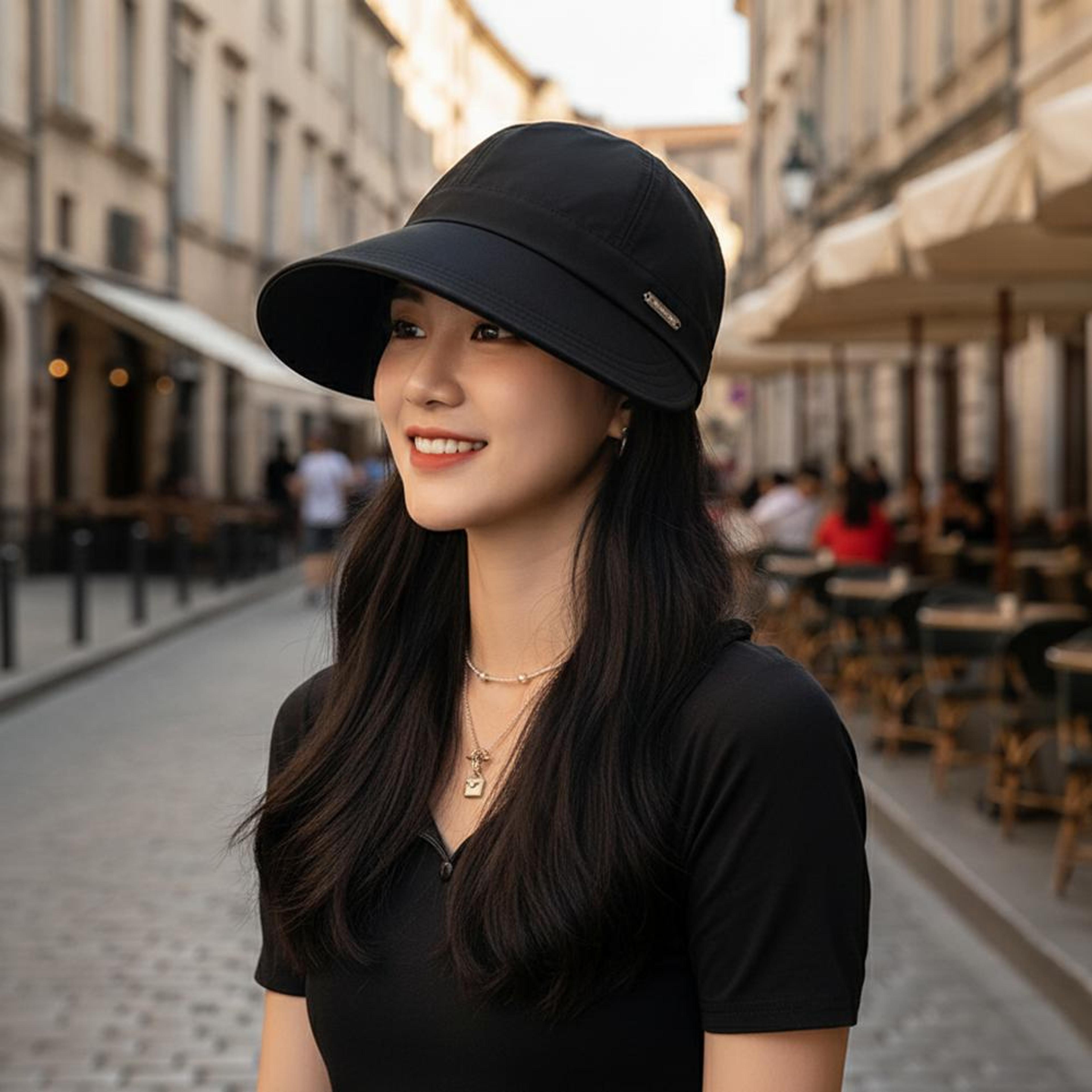 Sun Protection Wide Brim Bucket Hat 3
