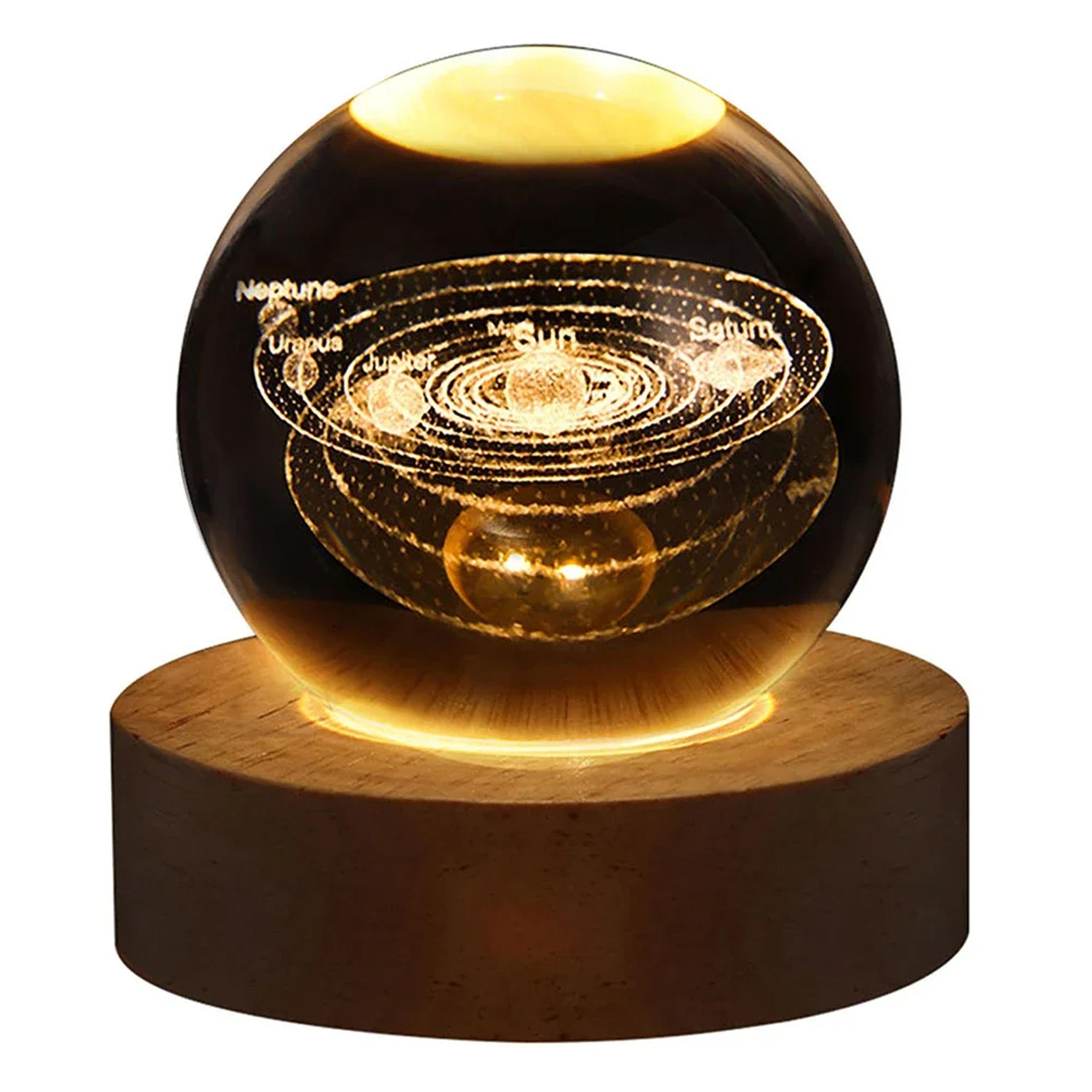 3D Crystal Ball Lamp  LED Night Light For Cozy Atmosphere  Home  Bedroom Decoration Gift For Teens  7