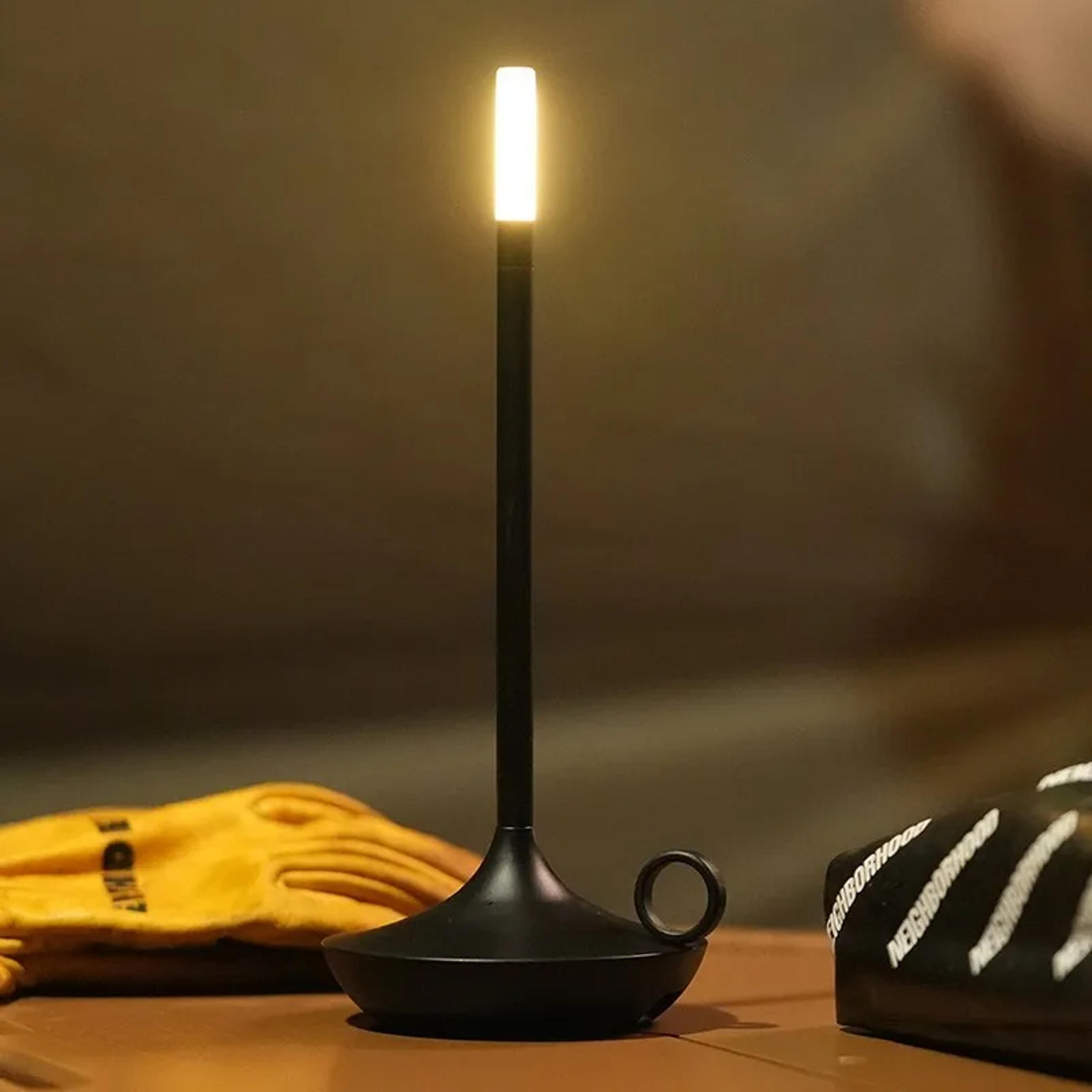 candlelight atmosphere table lamp, rechargeable touch table lamp, – waterproof led lamp for camping & outdoor dining
