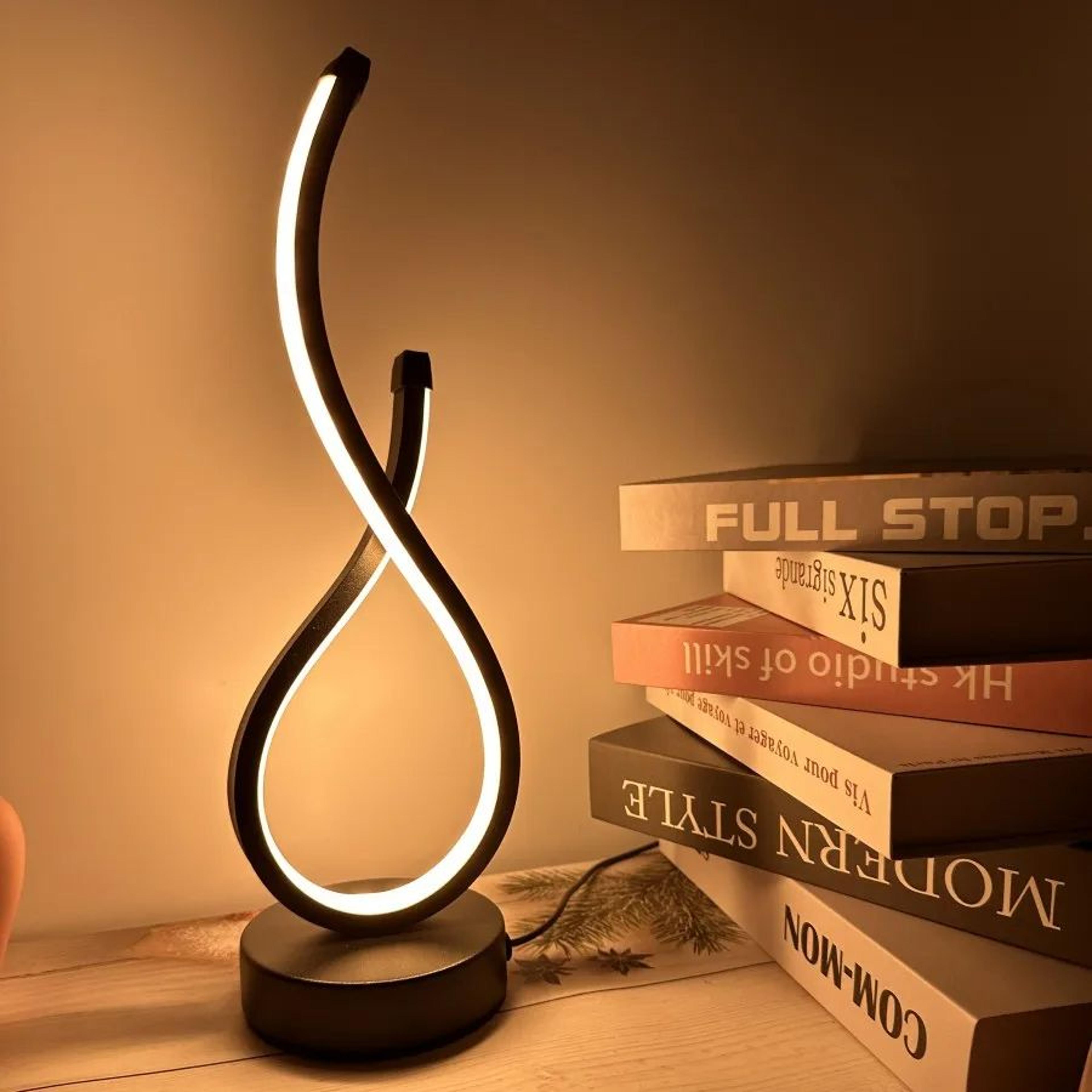 creative led table lamp, luminescent decorative nightlight for bedroom, living room, restaurant & coffee shop