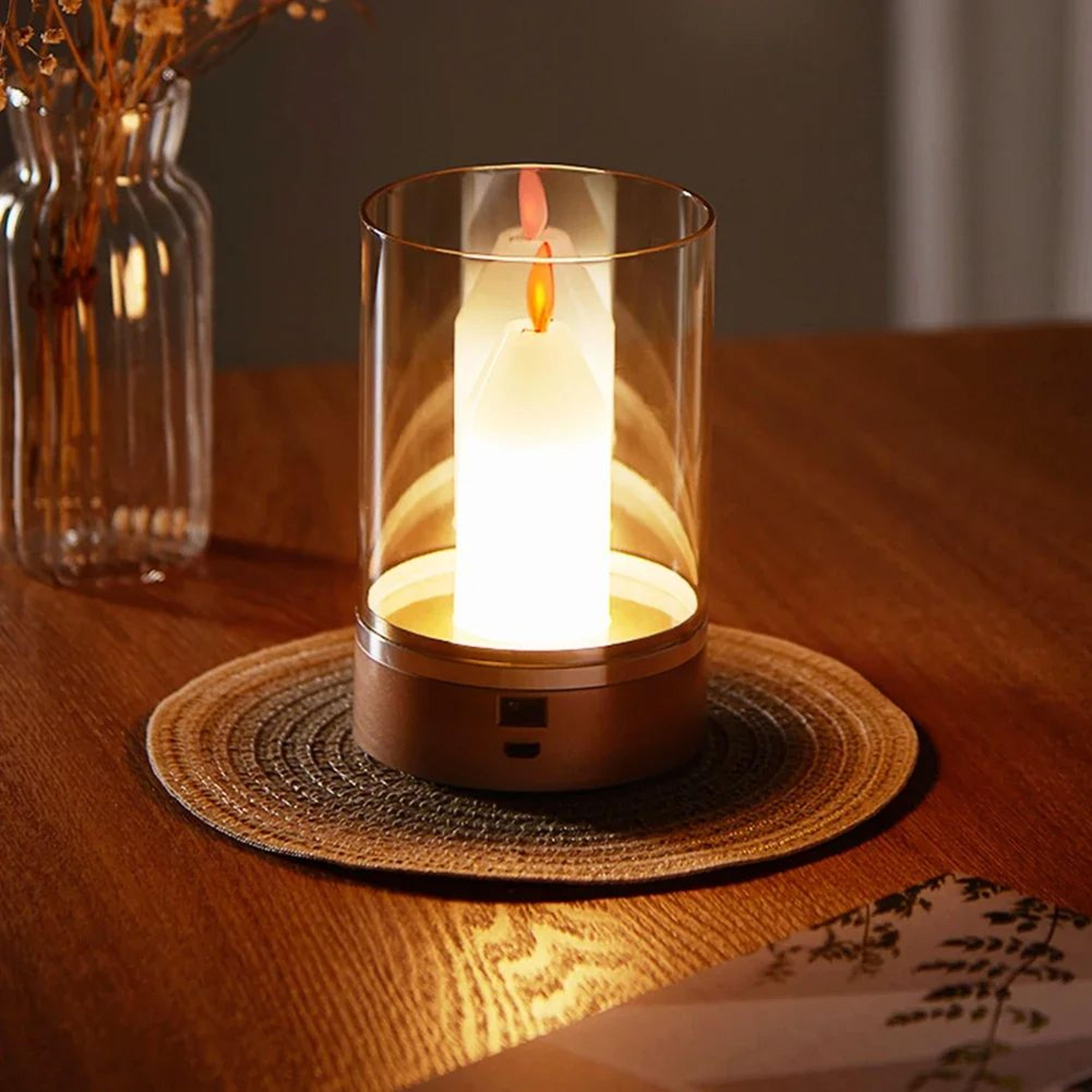 gesture sensor candlelight lamp, intelligent motion sensor led night light, flameless wick candles light