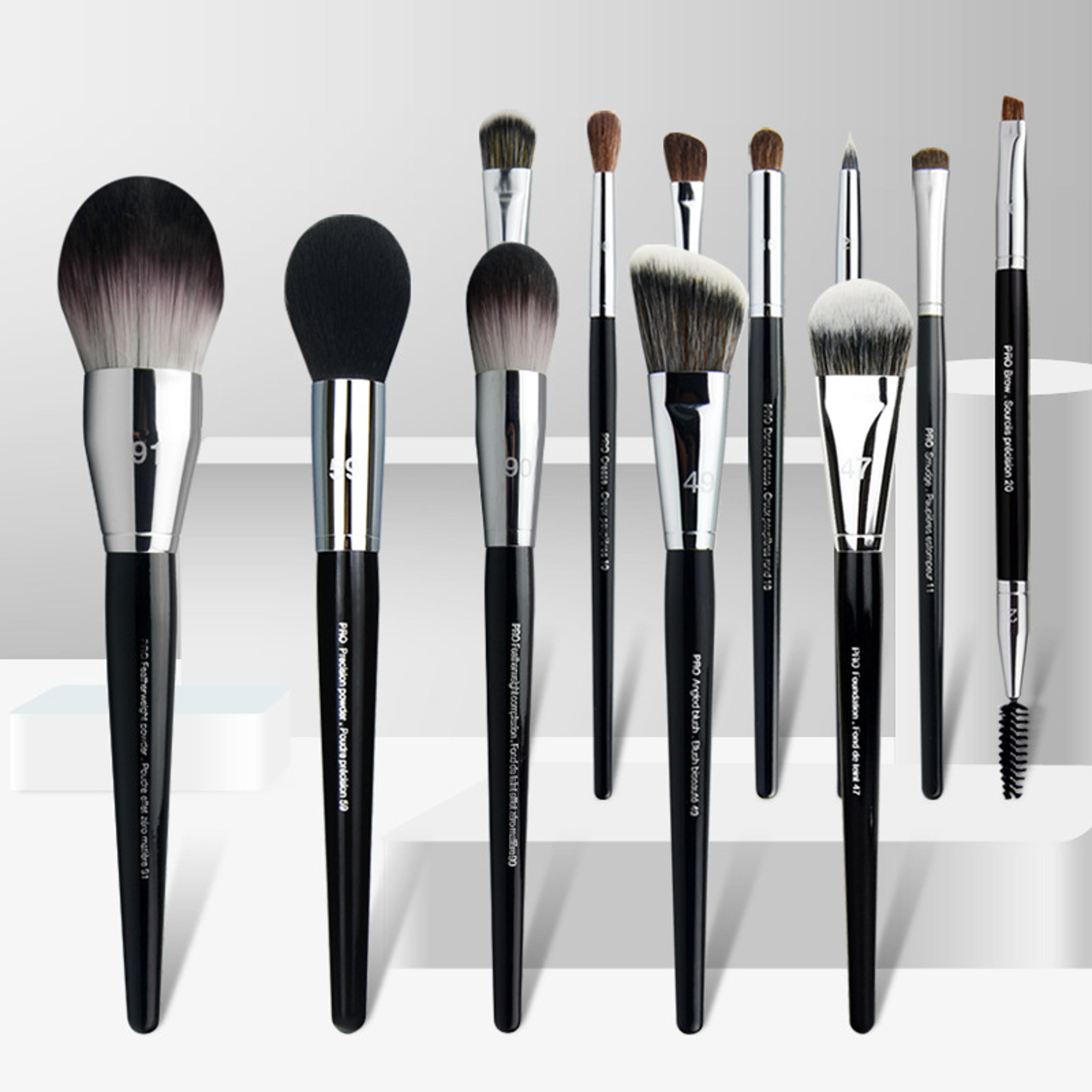 professional foundation makeup brushes set, high quality pro make up brush kit for liquid, powder, eyeshadow, concealer