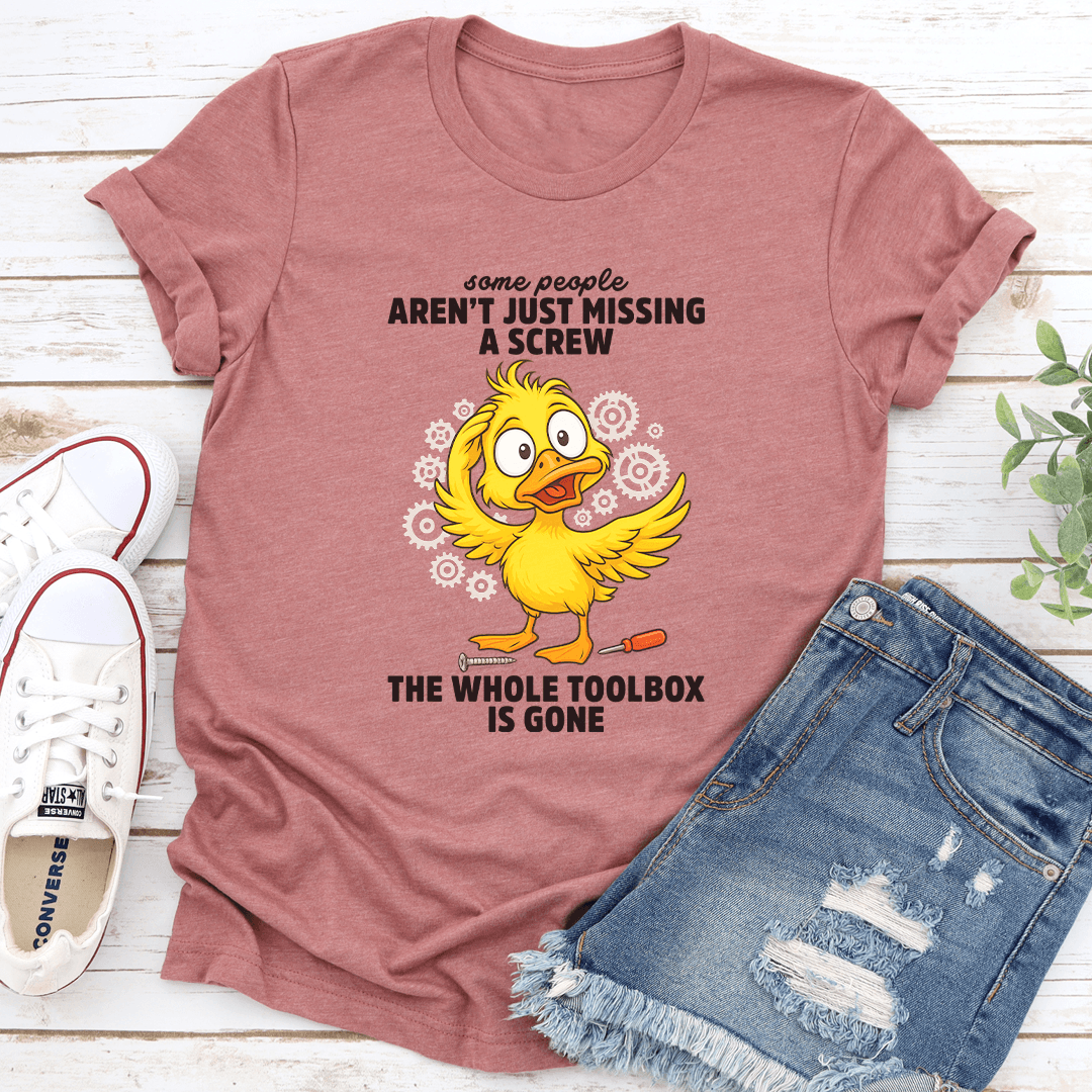 some people aren't just missing a screw the whole toolbox is gone tee