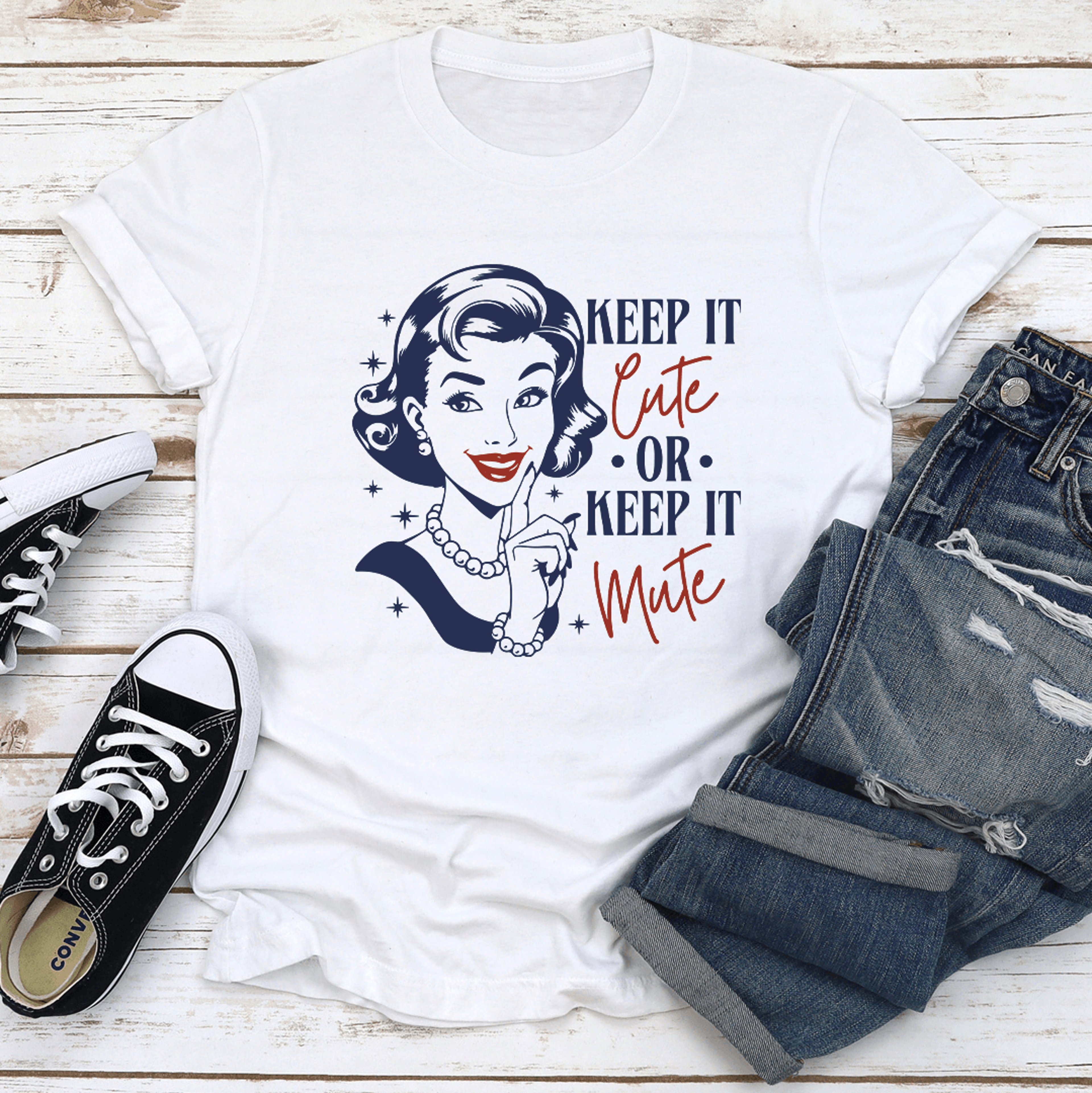 Keep It Cute Or Keep It Mute Tee 2