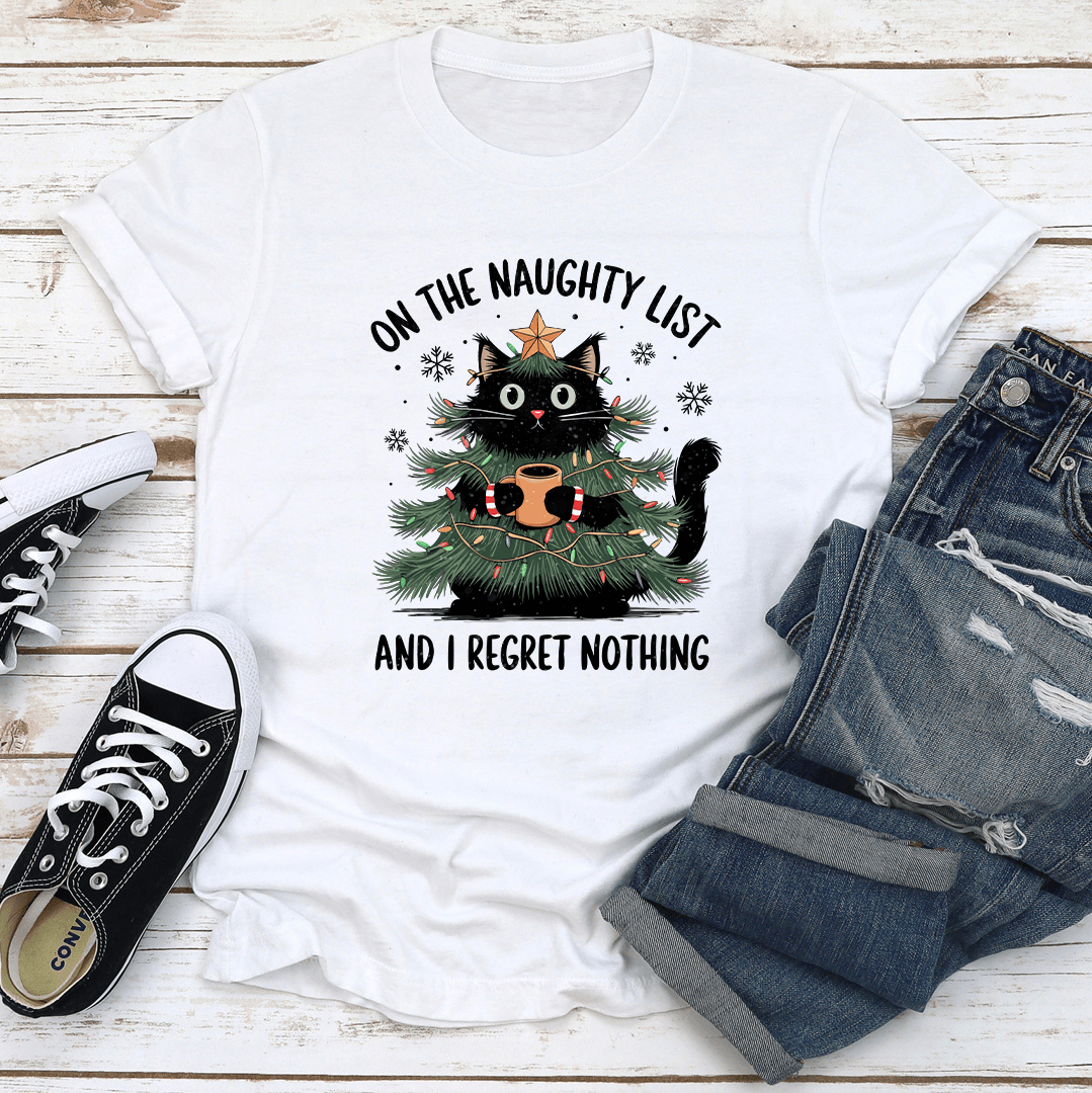 On The Naughty List Tee 2