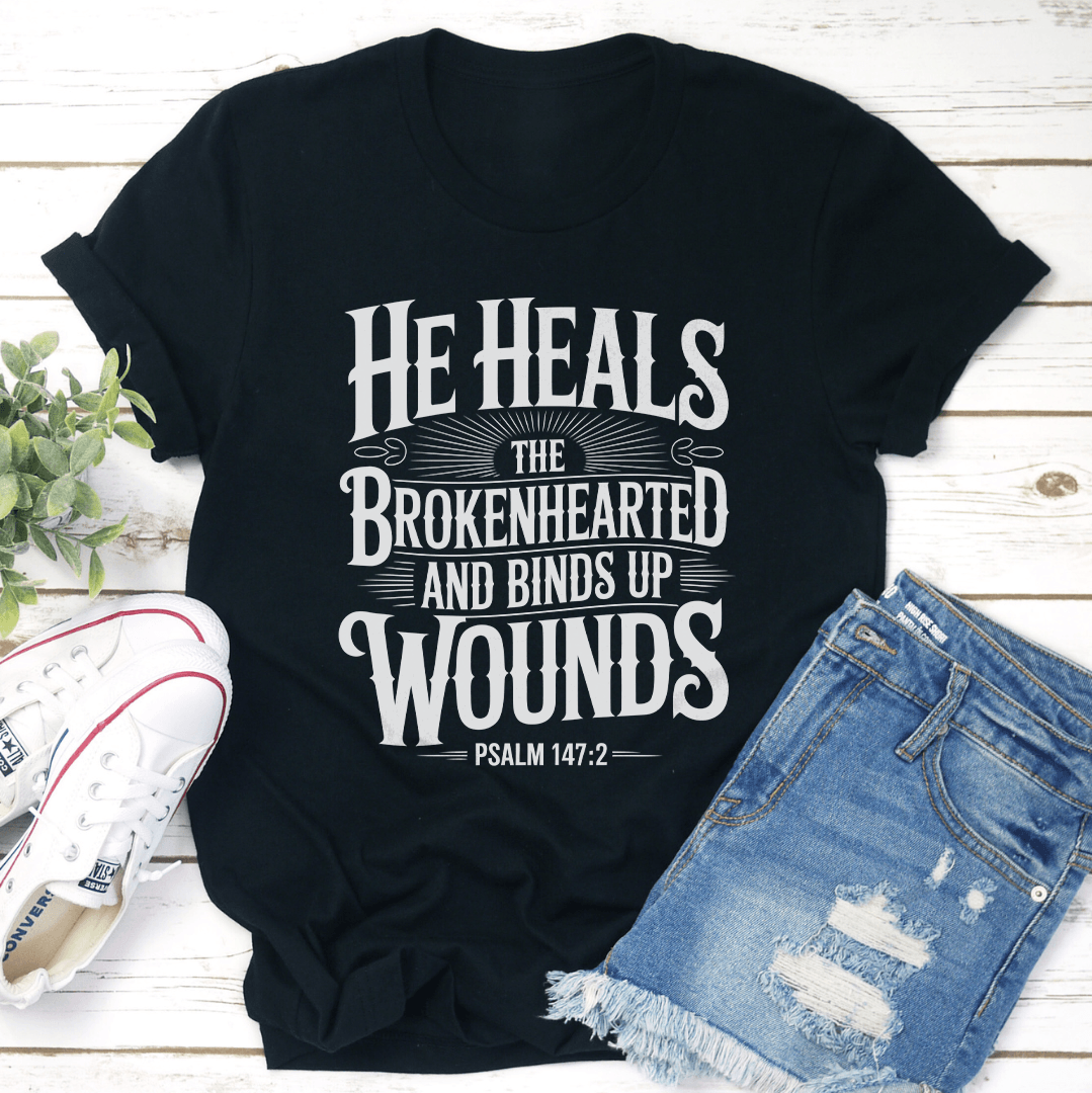 He Heals The Brokenhearted Tee 1