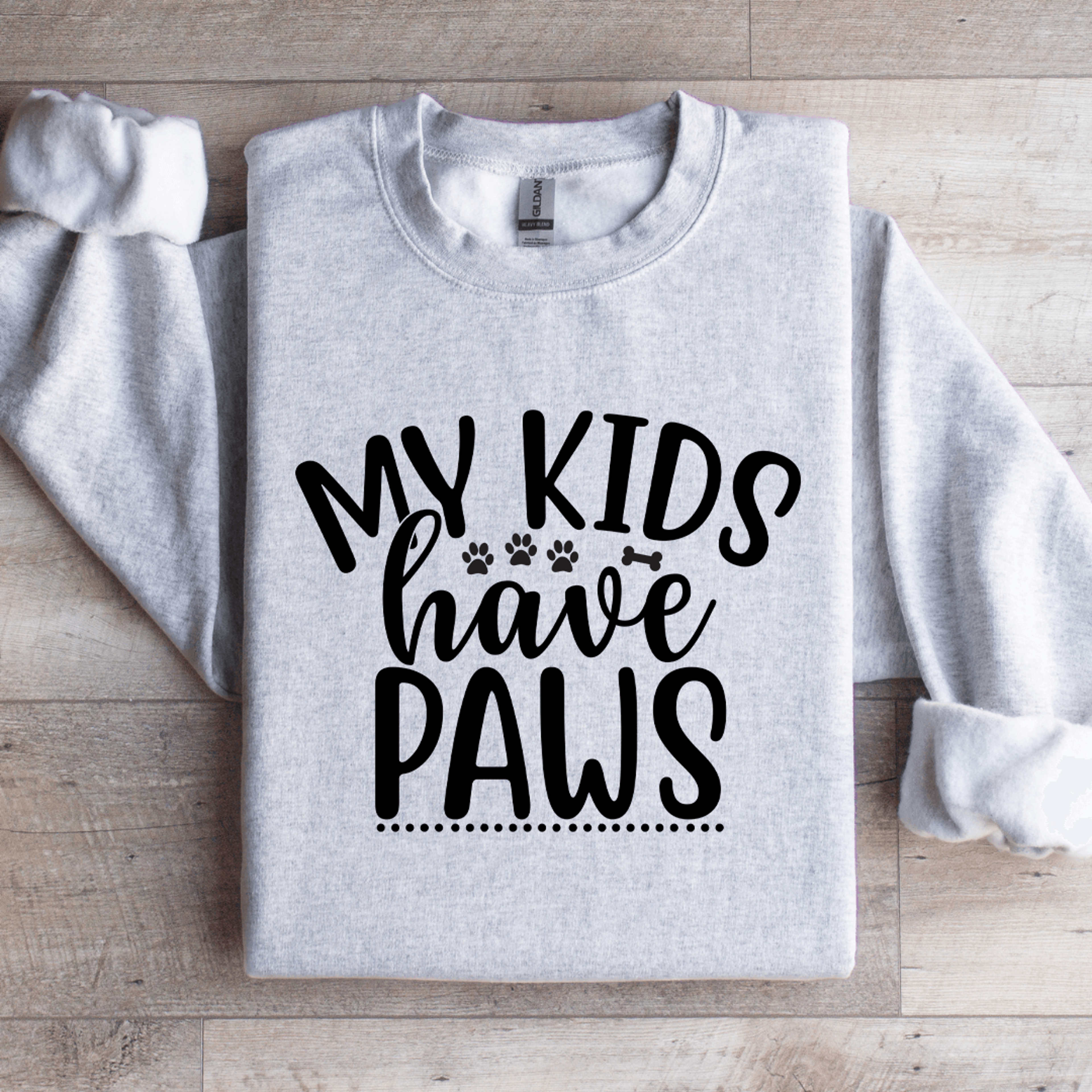 my kids have paws sweatshirt