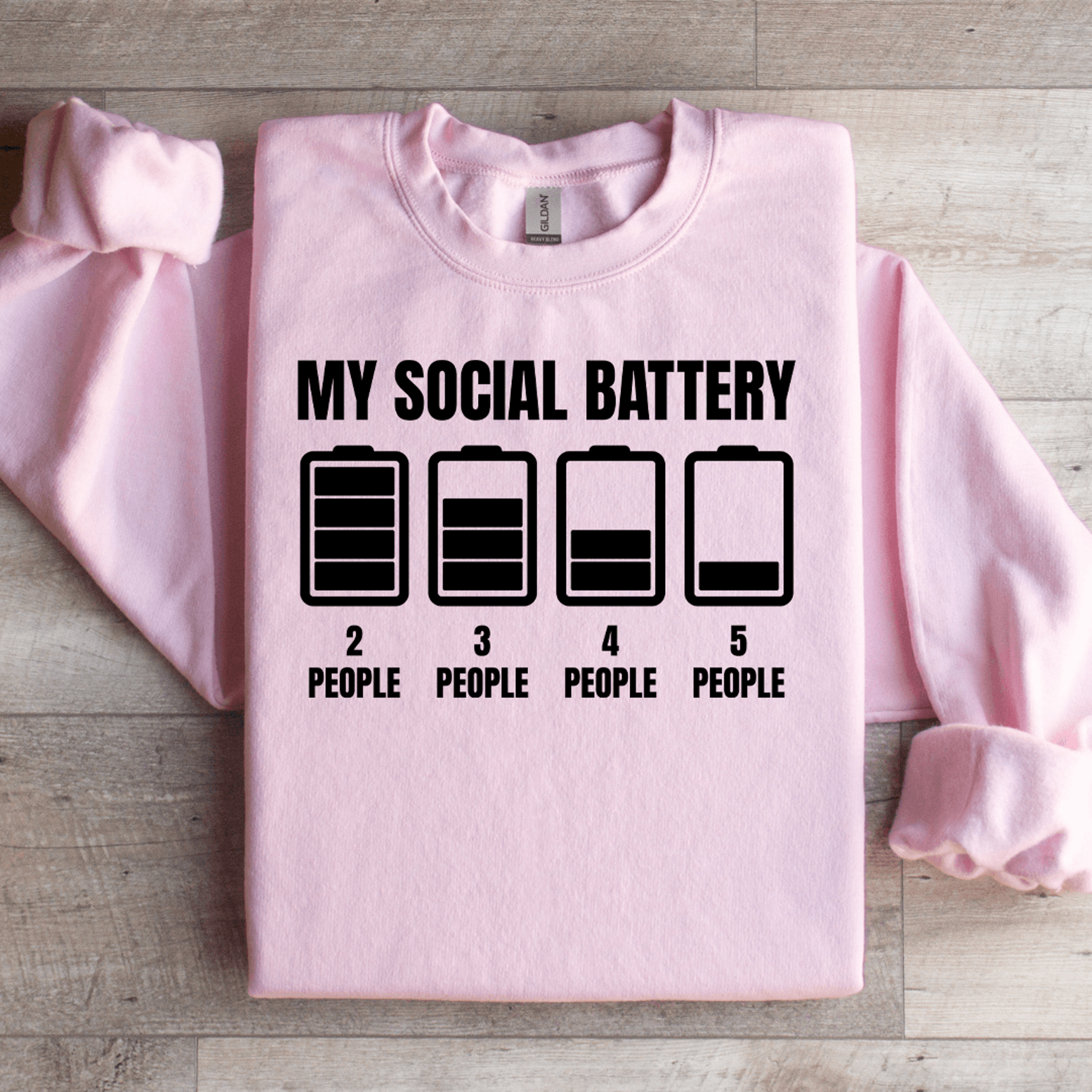My Social Battery Sweatshirt 2