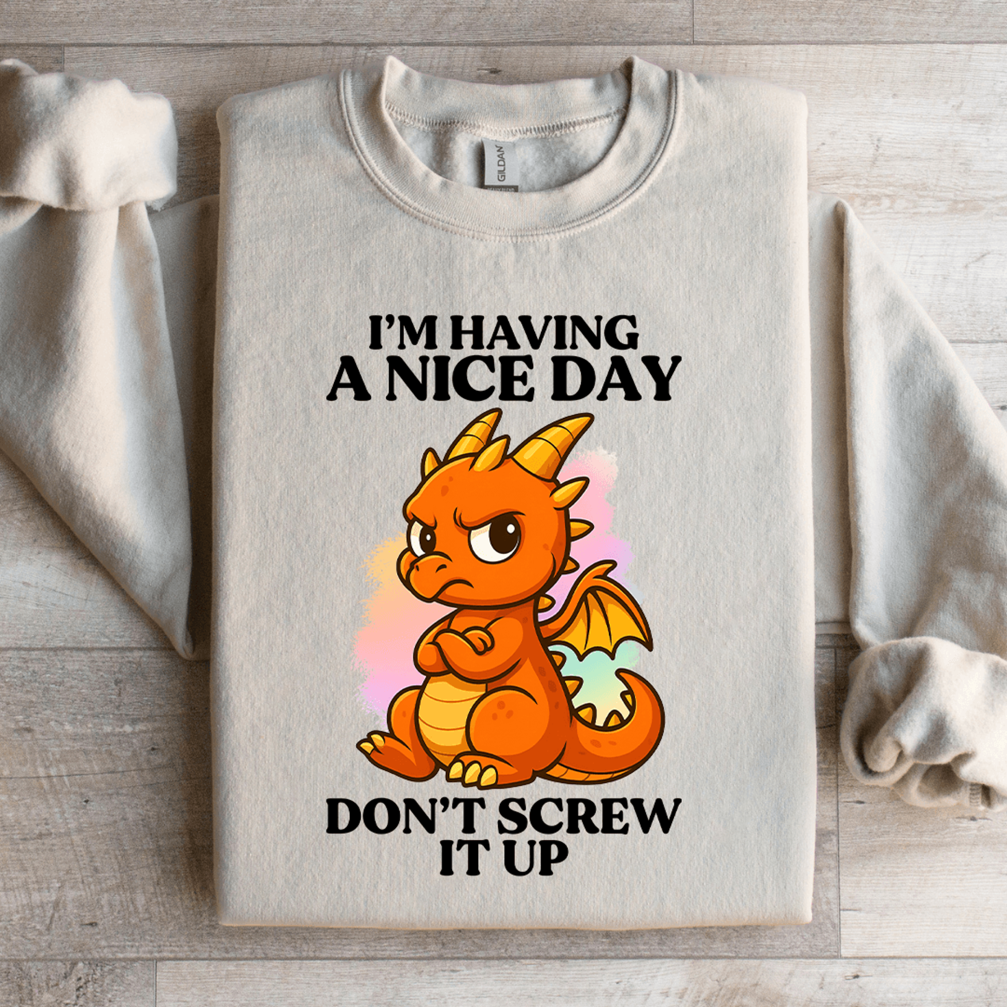 Im Having A Nice Day Sweatshirt 3