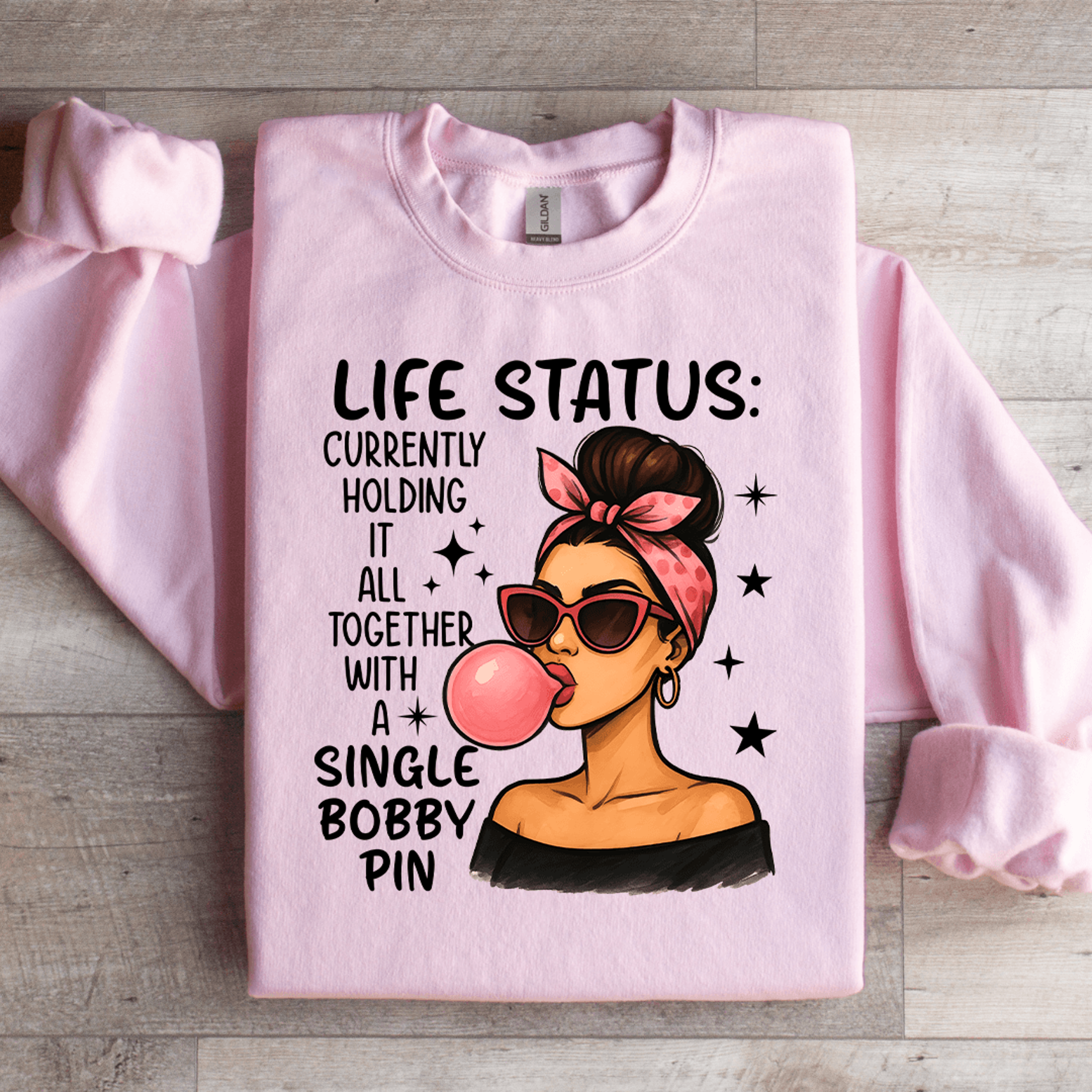 life status currently holding it all together sweatshirt