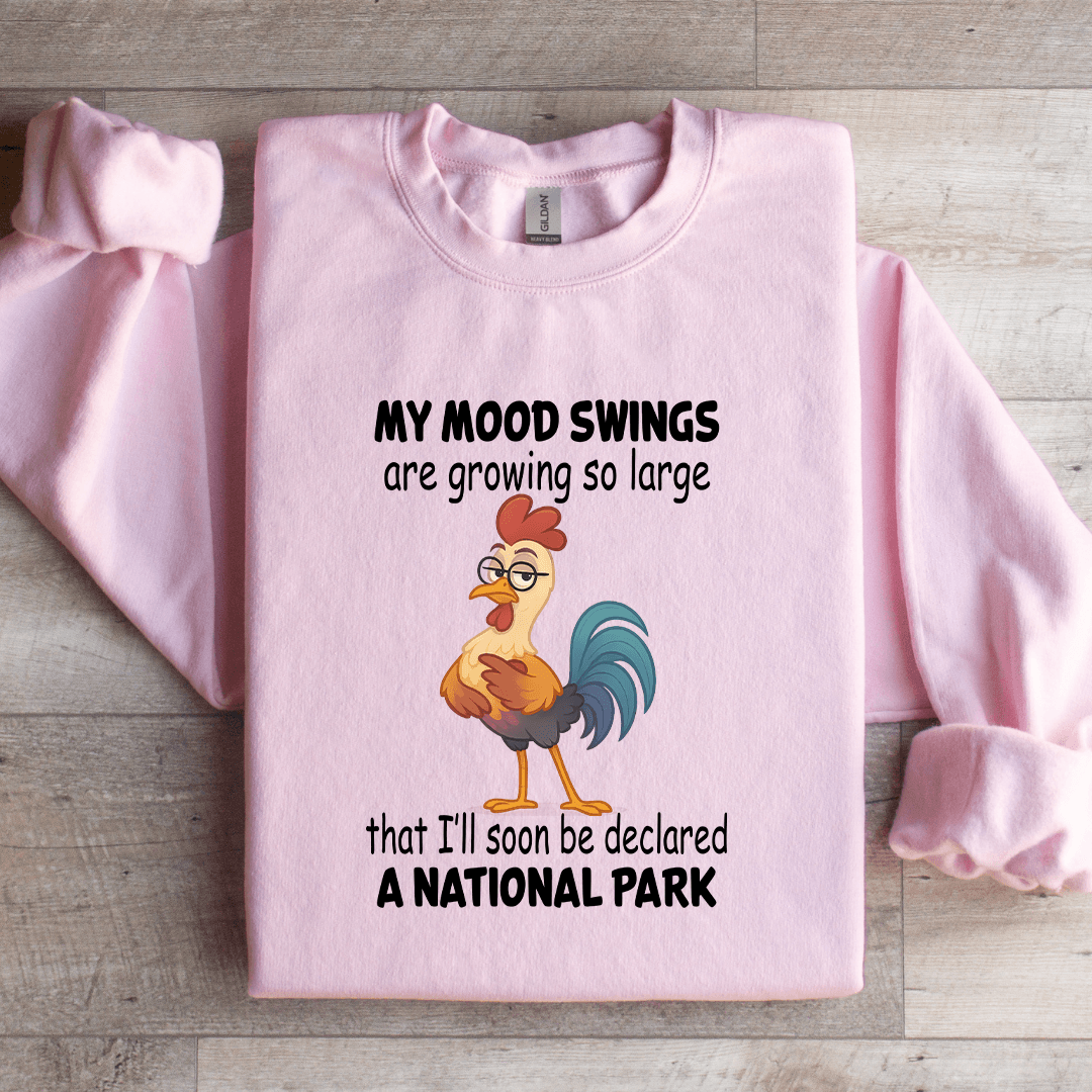 my mood swings are growing so large sweatshirt