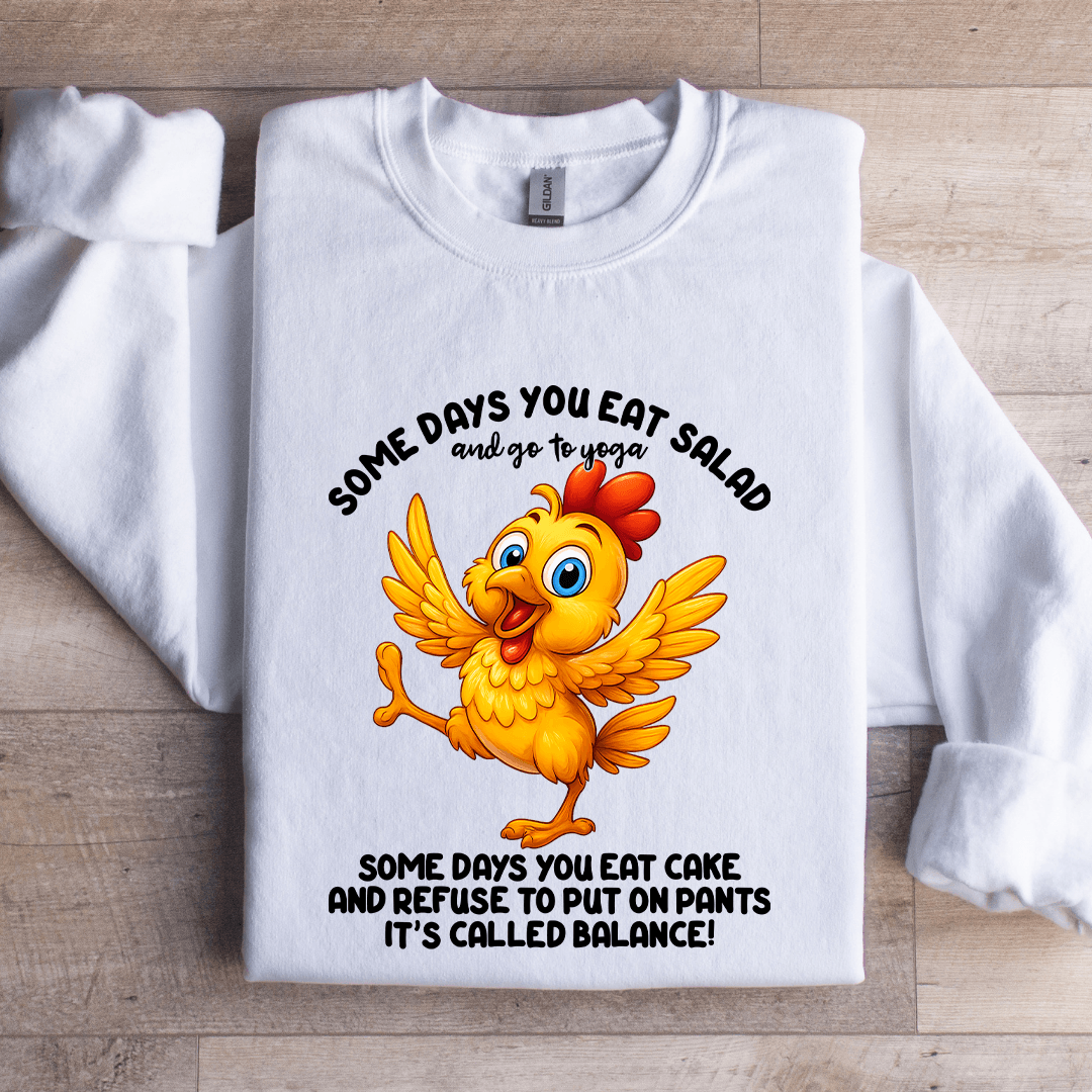 Some Days You Eat Salad And To Yoga Some Days Sweatshirt 0