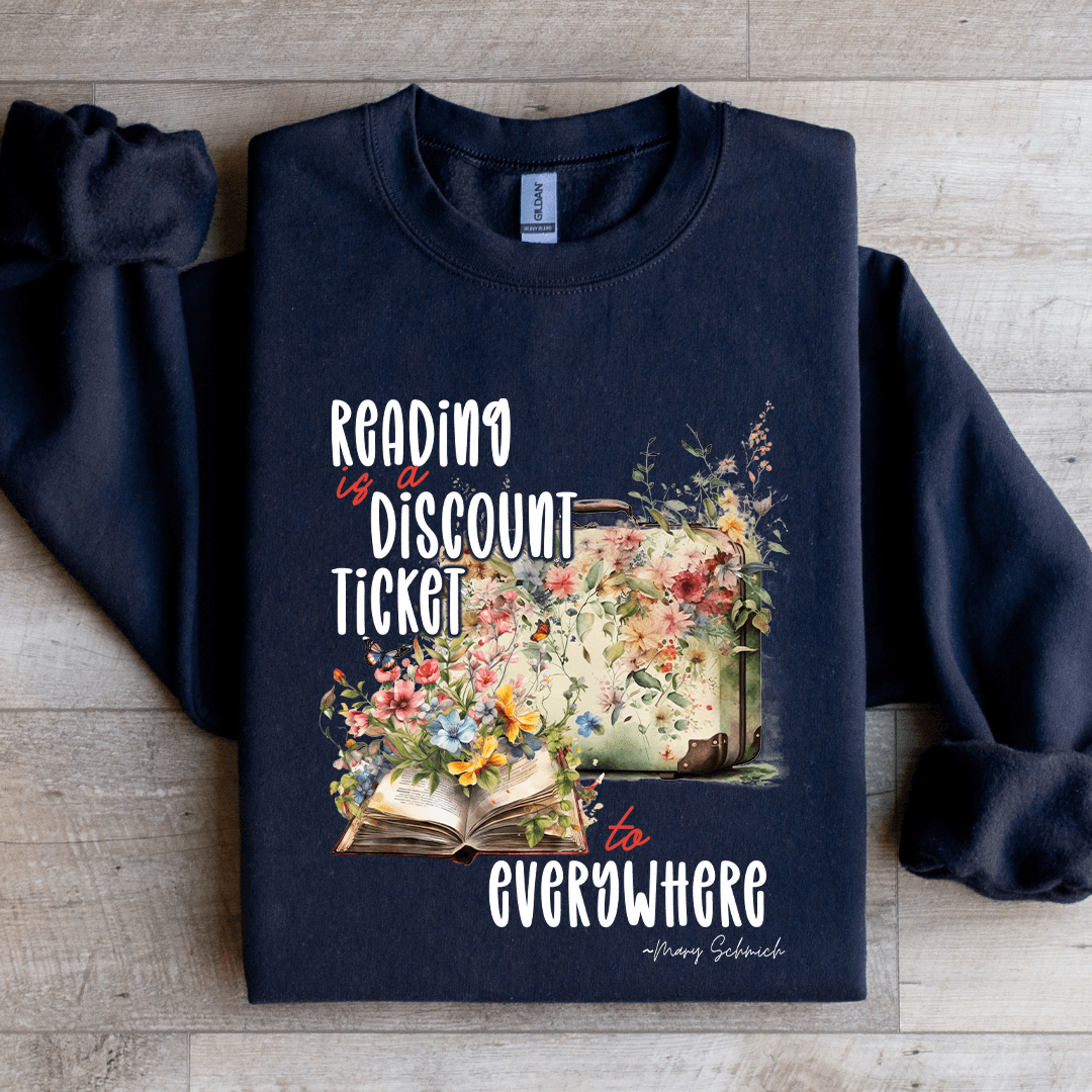 Reading Is A Discount Ticket Sweatshirt 1