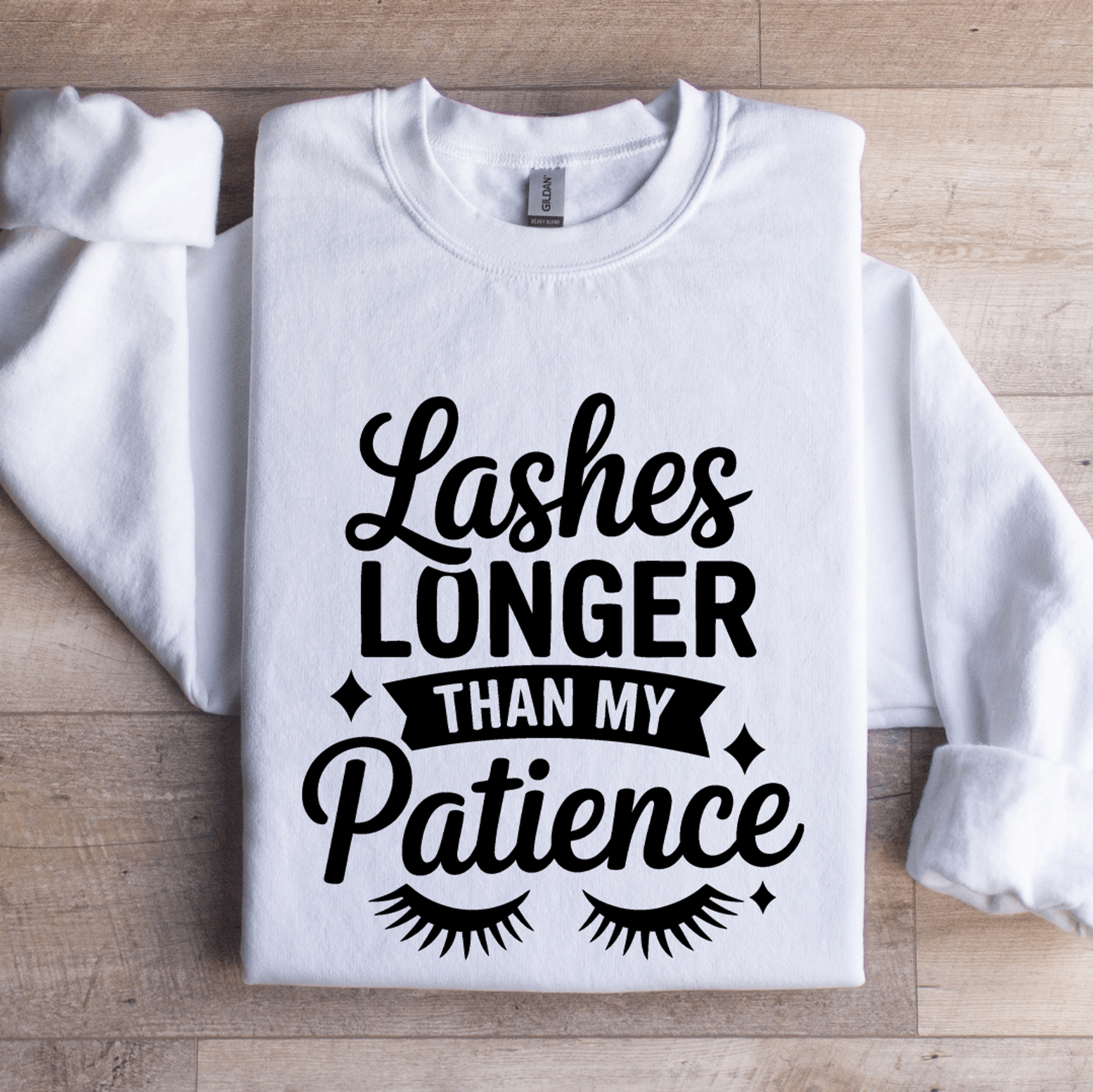 Lashes Longer Than My Patience Sweatshirt 1