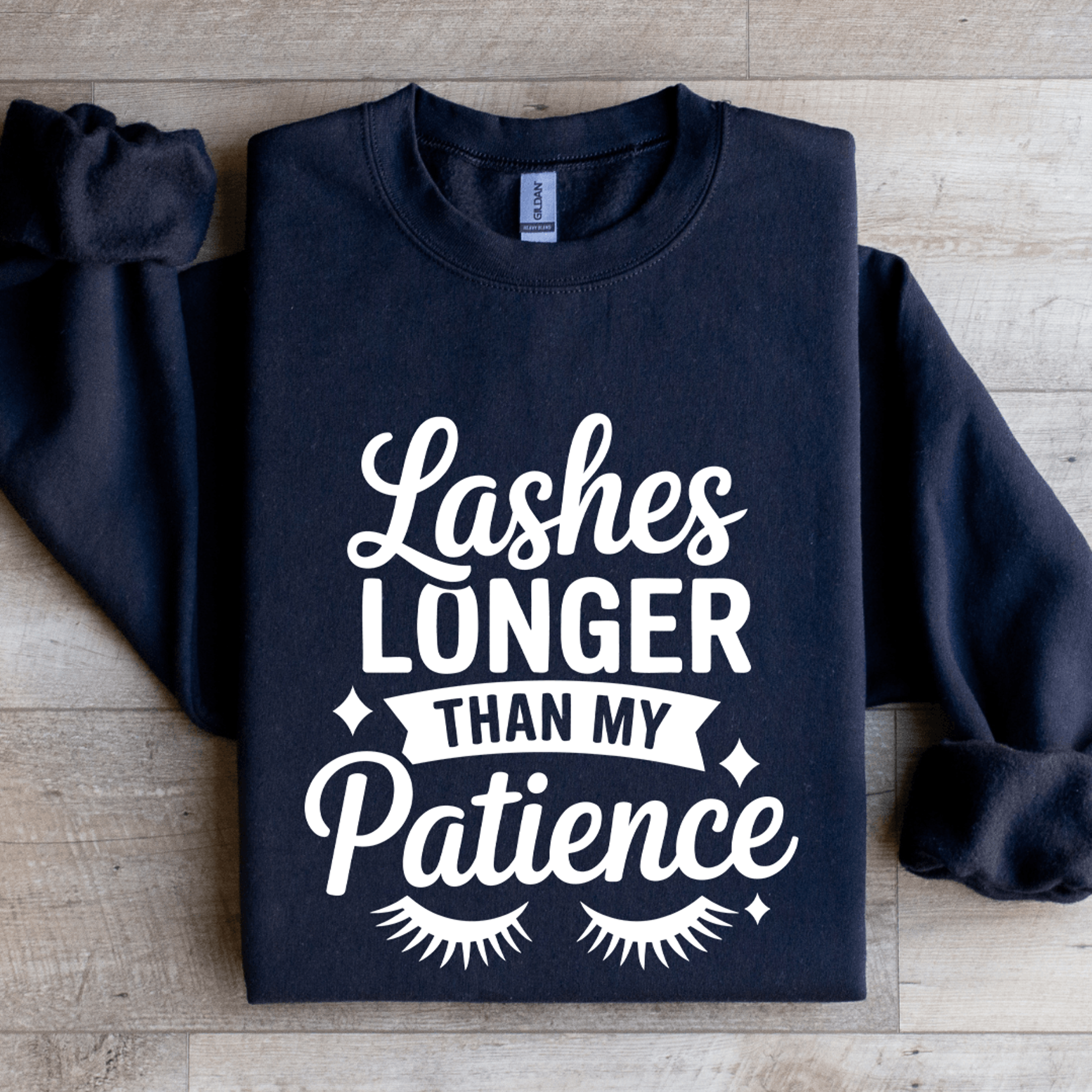 Lashes Longer Than My Patience Sweatshirt 2