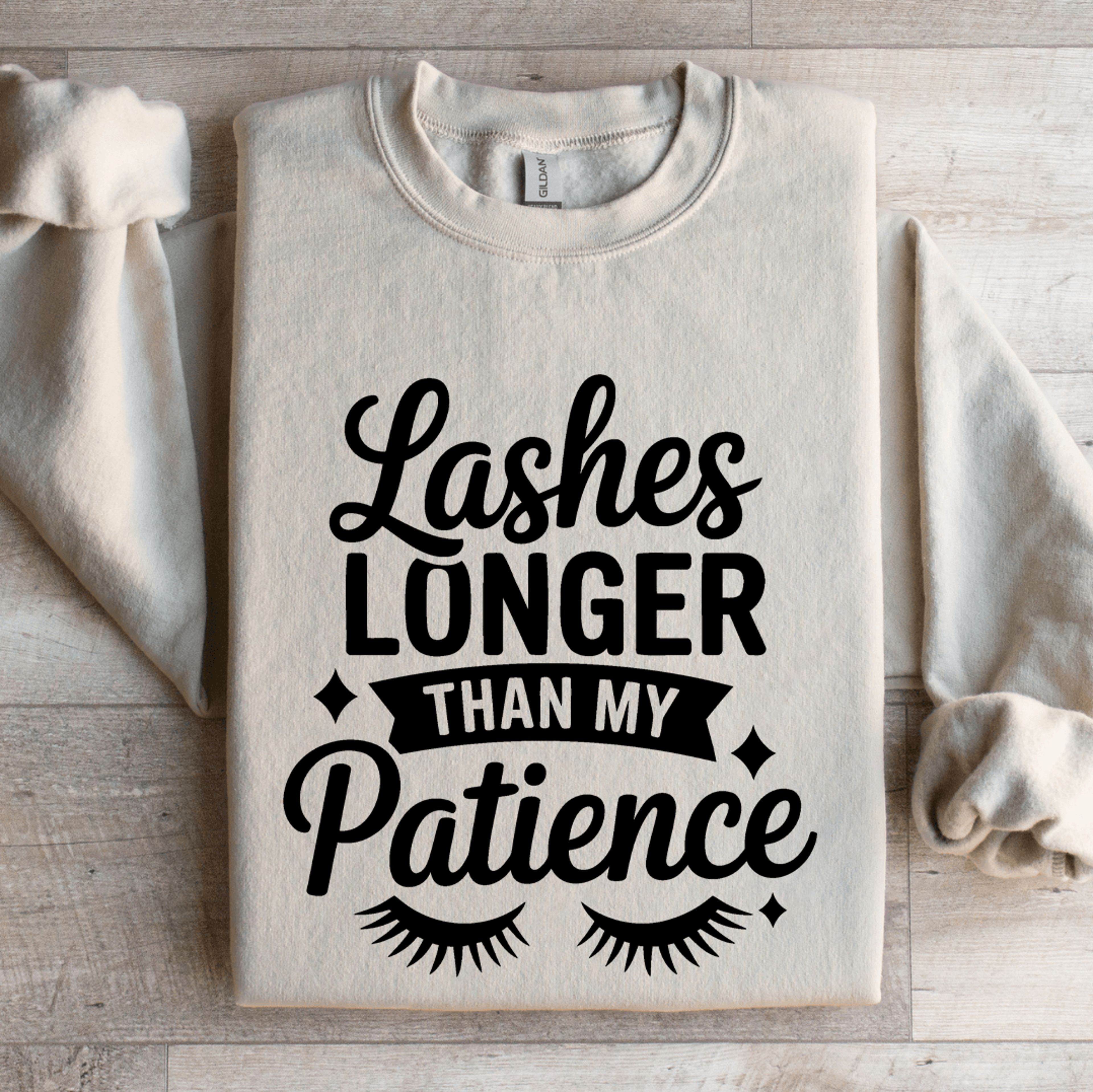 Lashes Longer Than My Patience Sweatshirt 4