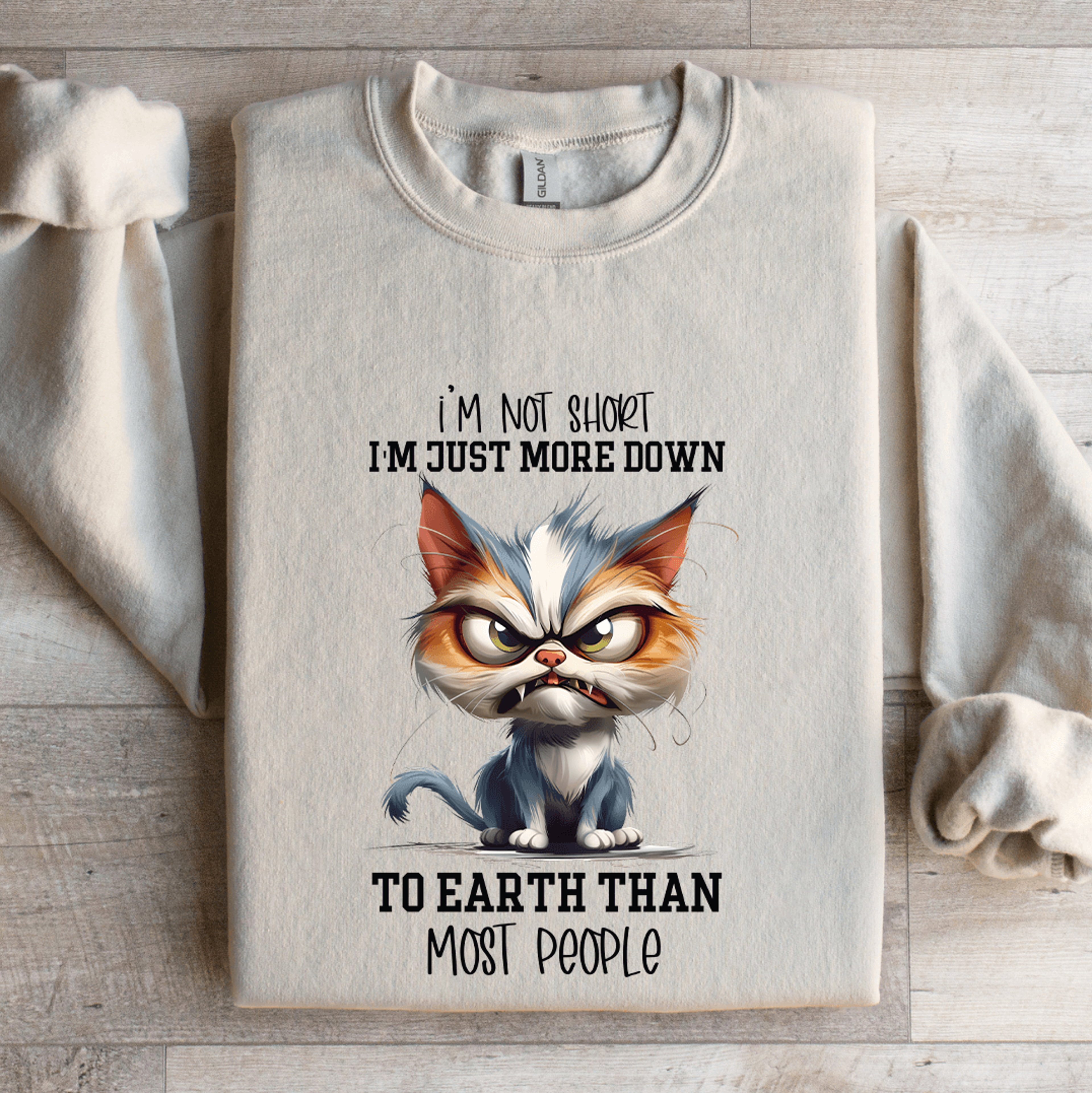 Im Not Short Im Just More Down Sweatshirt 4