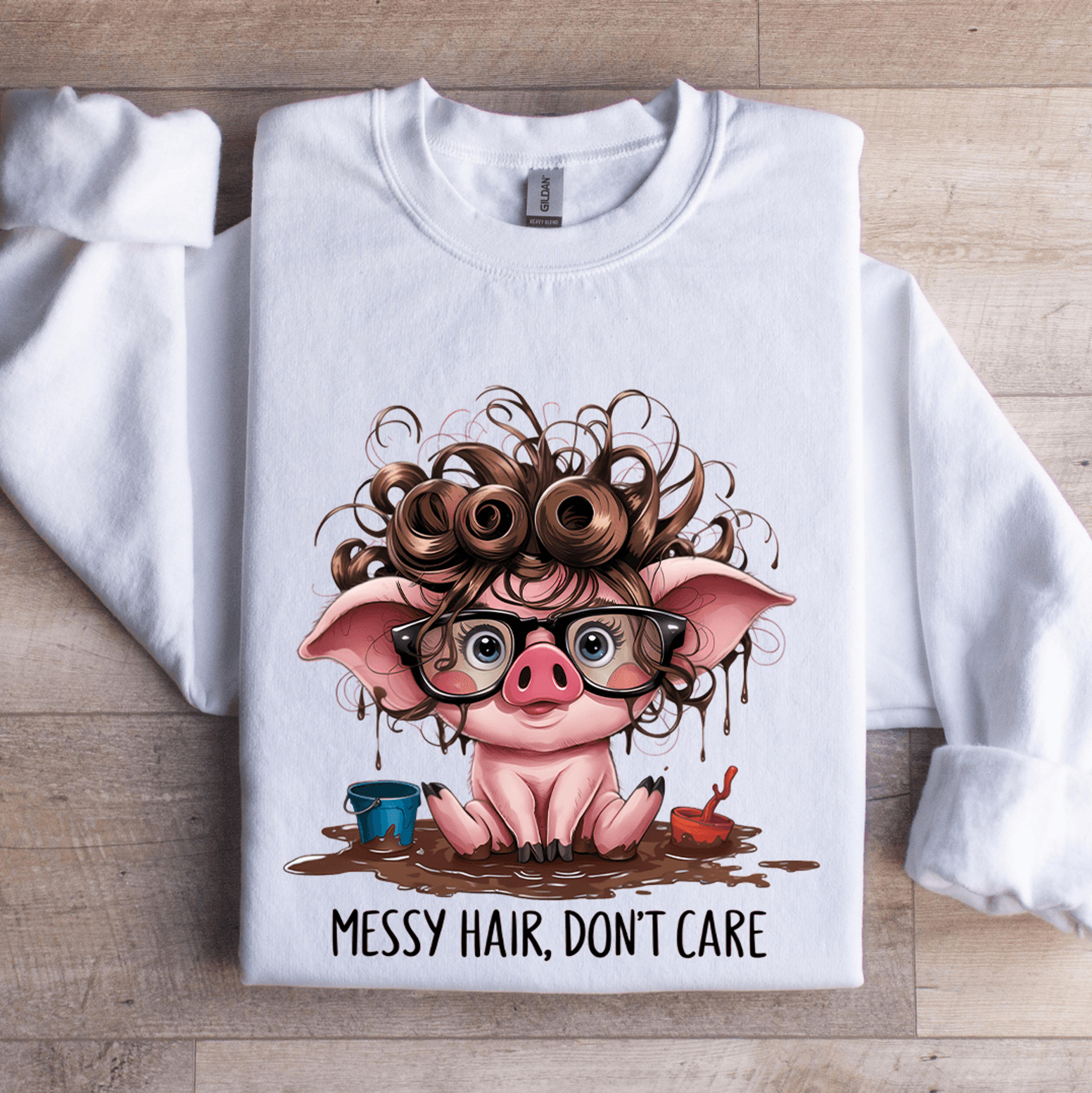 Messy Hair Dont Care Sweatshirt 1