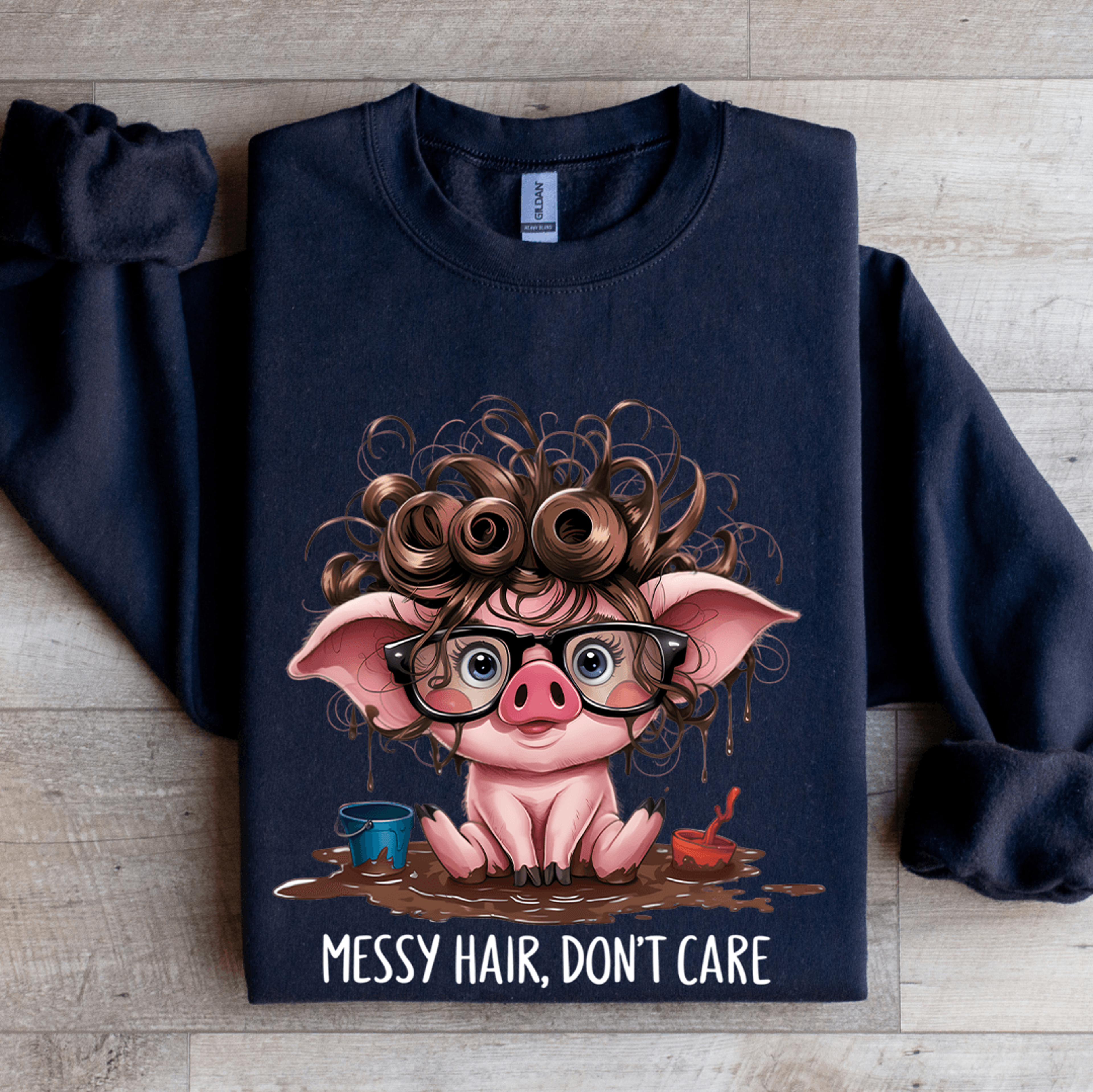 Messy Hair Dont Care Sweatshirt 2