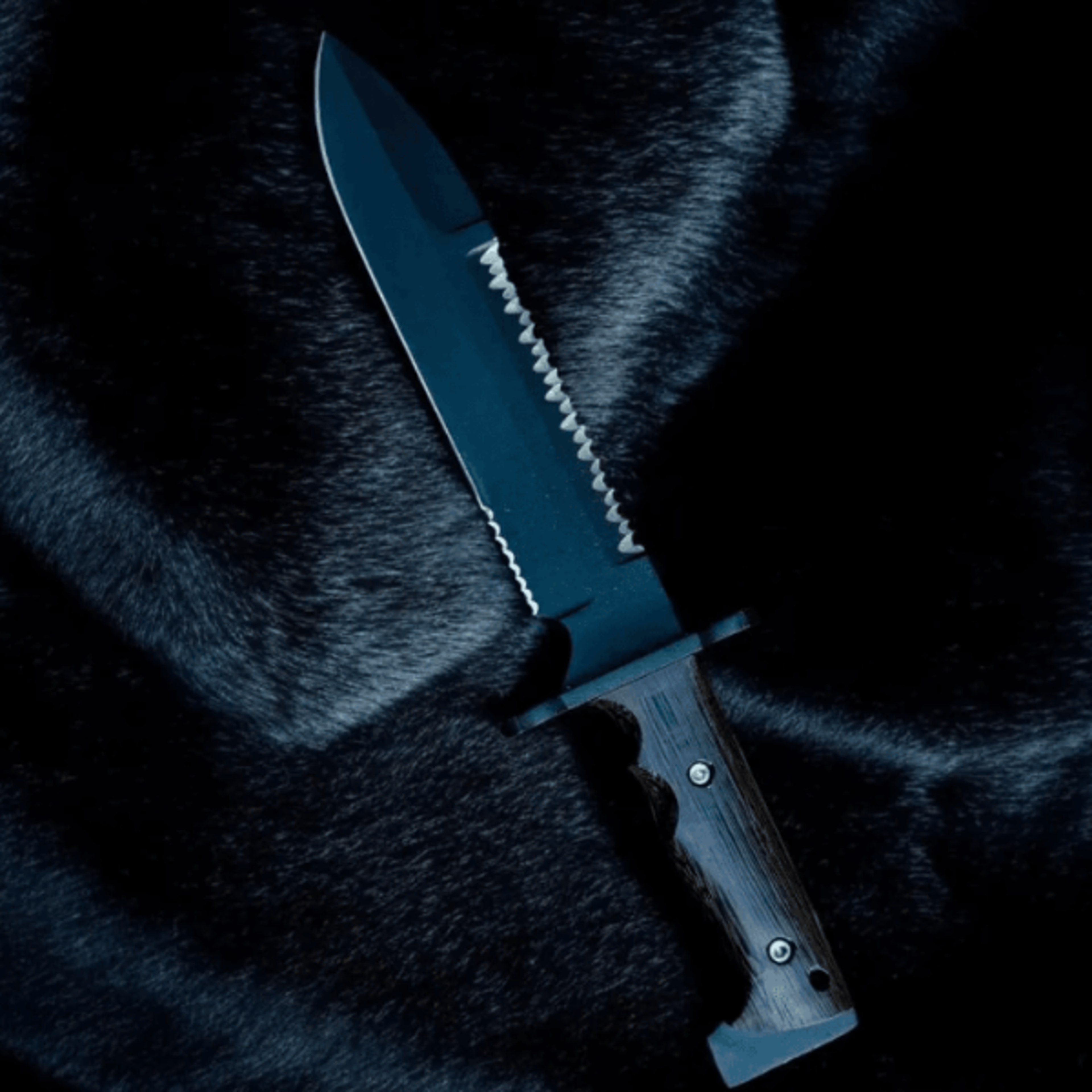 hand-forged carbon steel bowie knife | 15" survival blade with wangi wood handle | heavy-duty hunting knife + leather sh