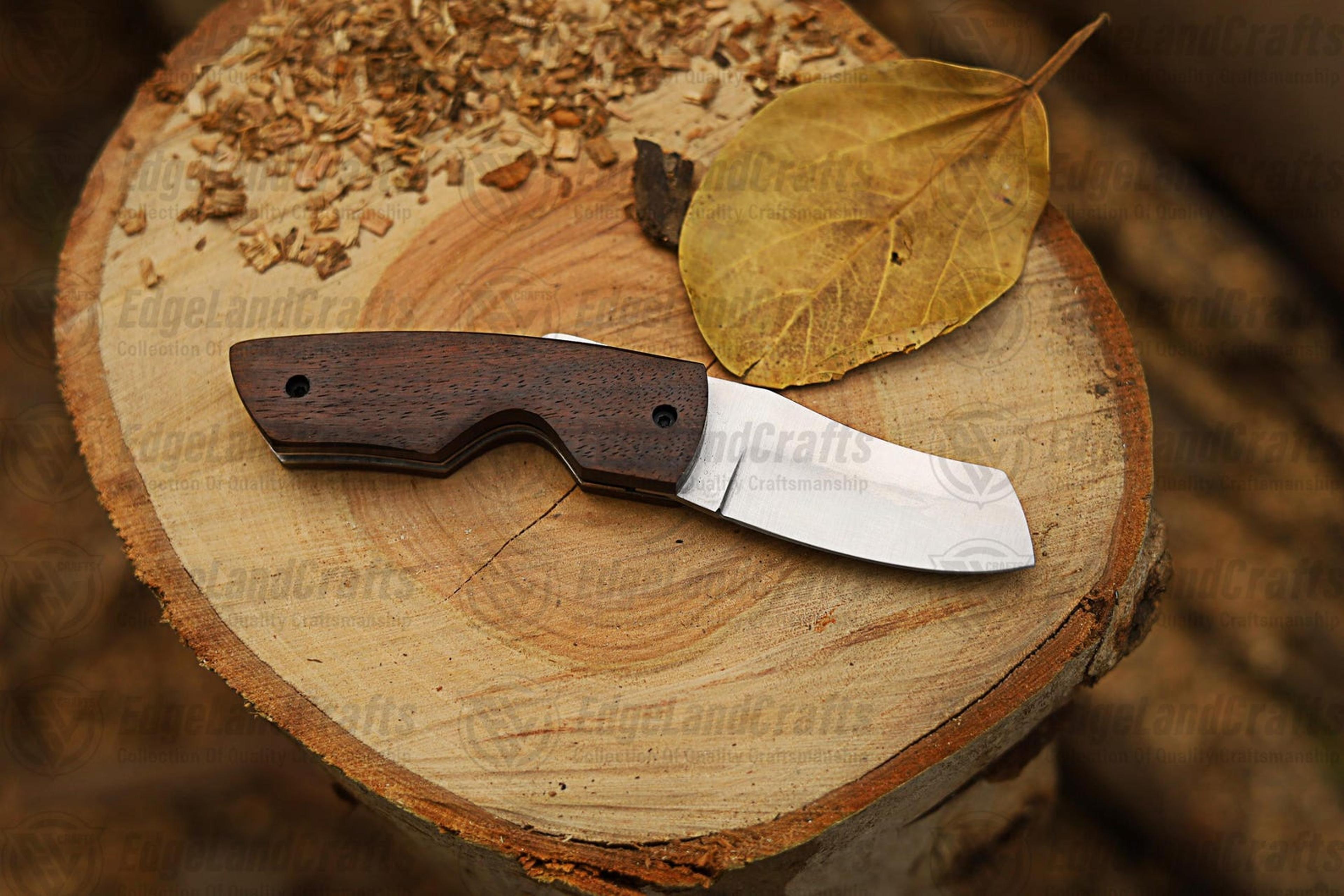 Personalized Compact Stainless Steel Cigar Cutter With Rosewood Handle  Ideal Travel Gift For Cigar