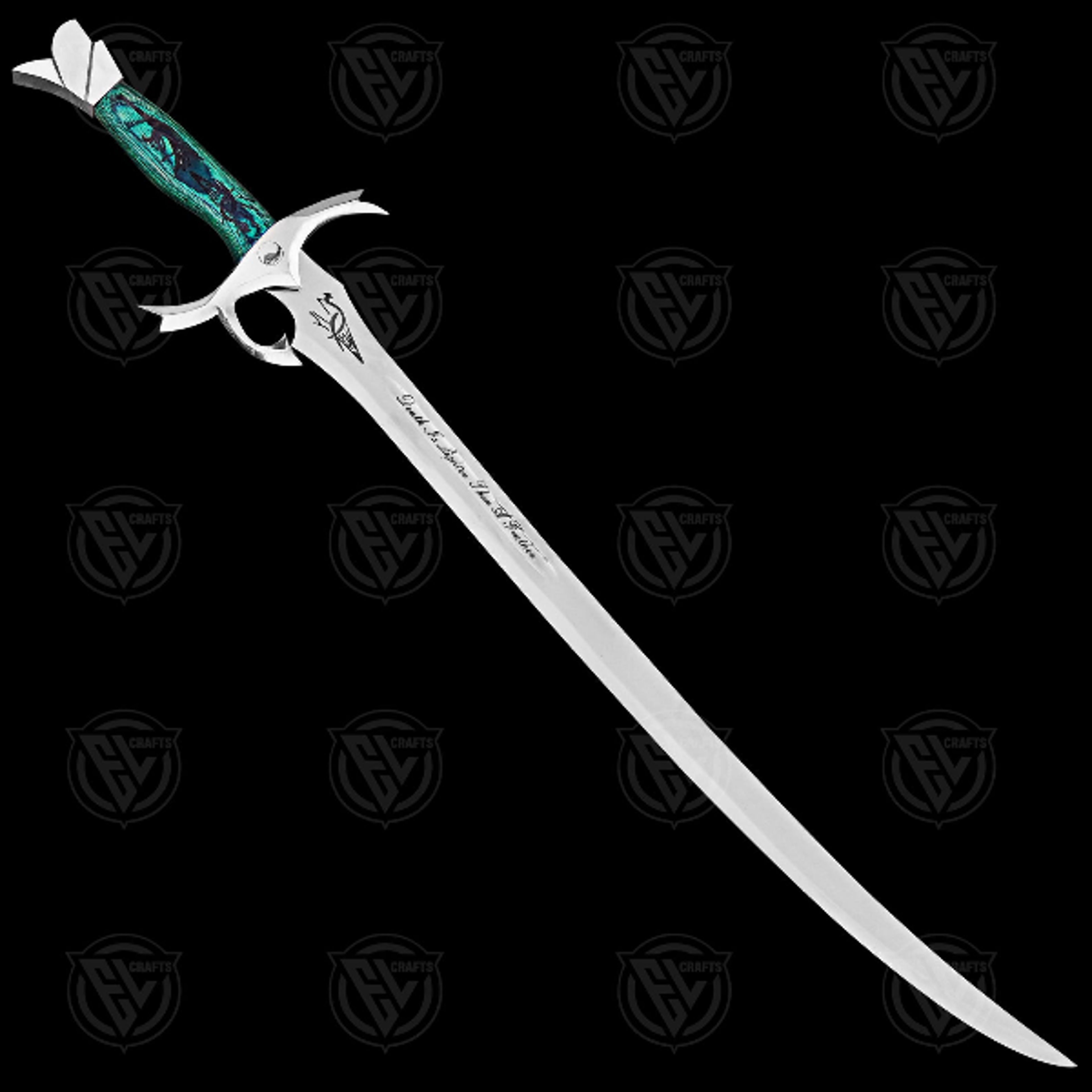 HandForged Wheel Of Time Sword  Viking Buster Blade  Collectors Edition Wedding Gift Cosplay Gift F