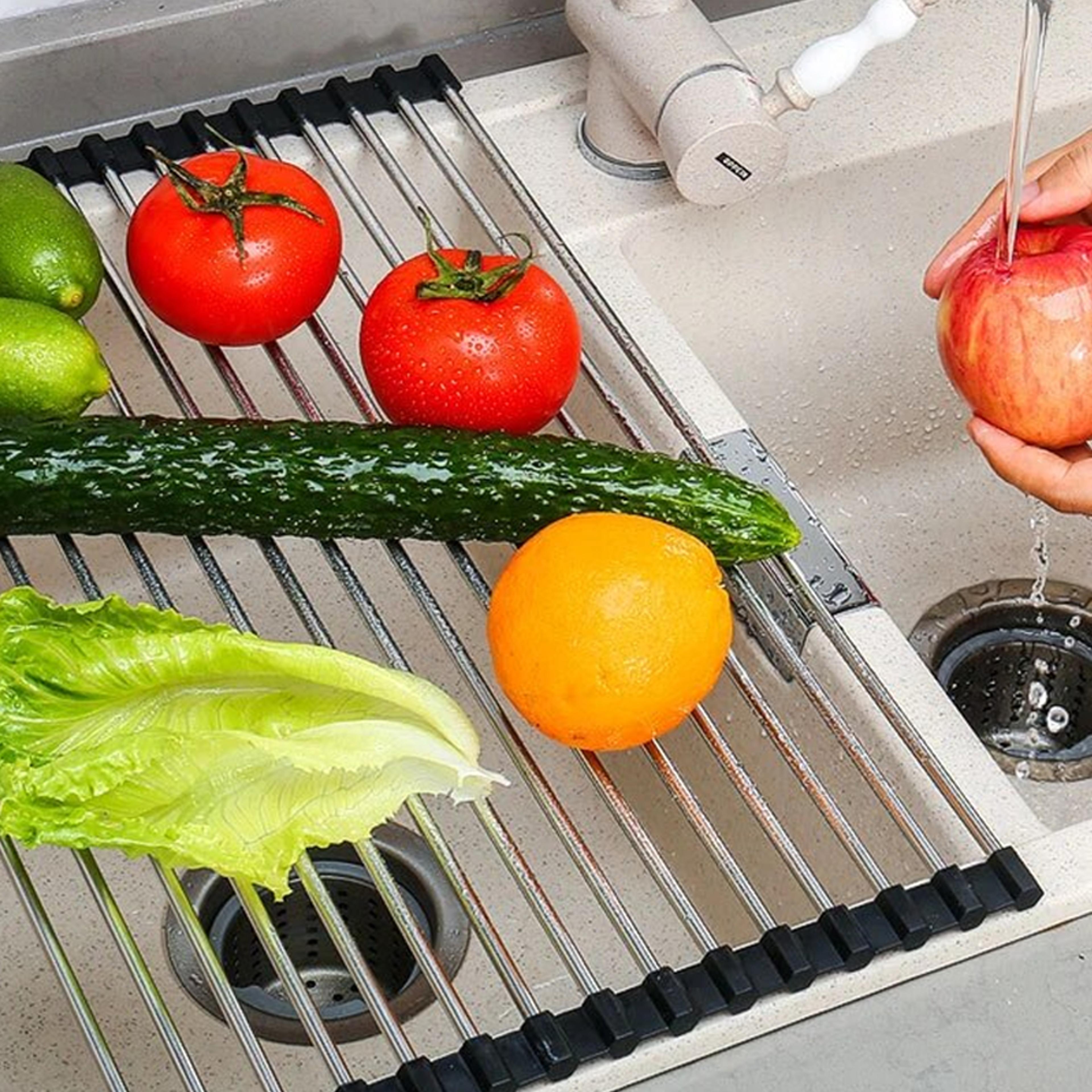stainless steel roll-up drying rack